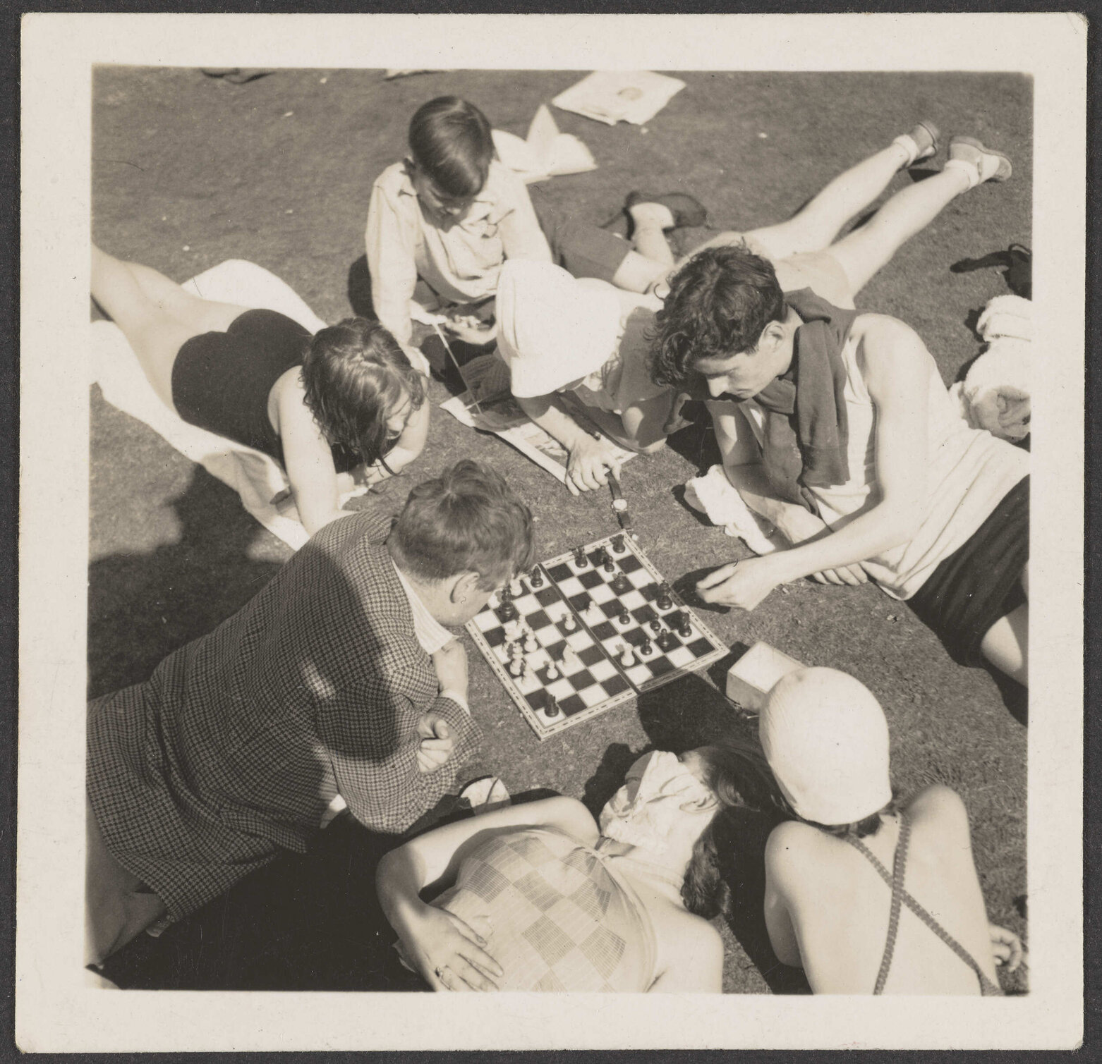 Joan, Derek, Bakie, Morgie, Doris Crossley, Sybil, Roger