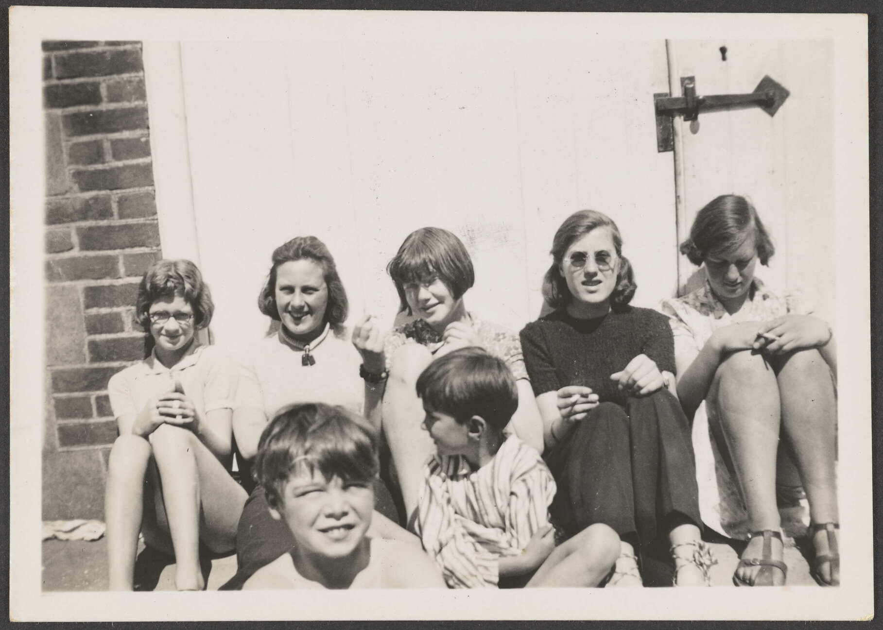 'Suzette Haway [?], Connie Picton, Anne O'Connor, Mary Broomfield, Pam Puckle, Michael Crisp, Vernon Underwood - Grayshott'