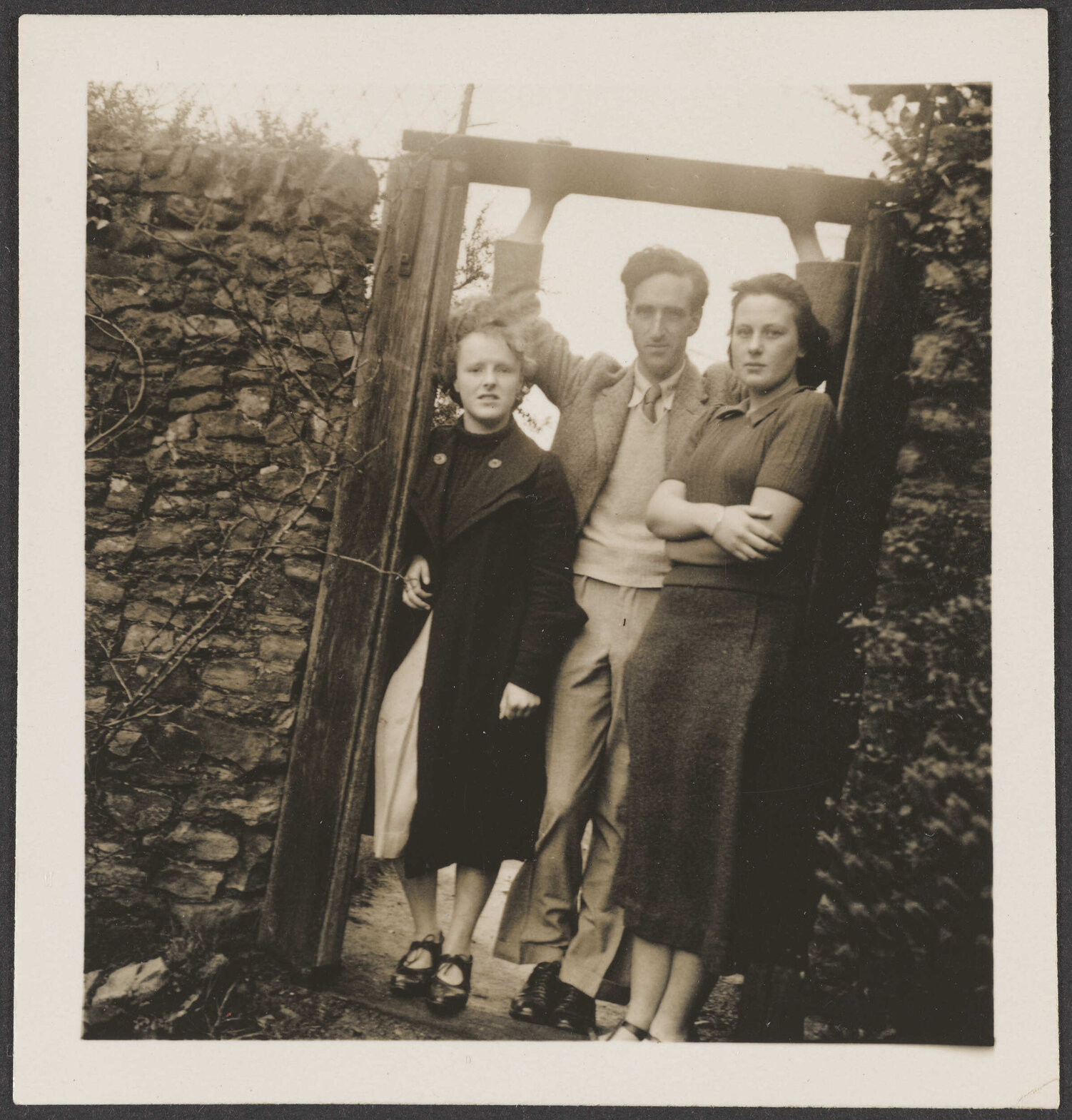 Charles Brasch with Edna and Connie