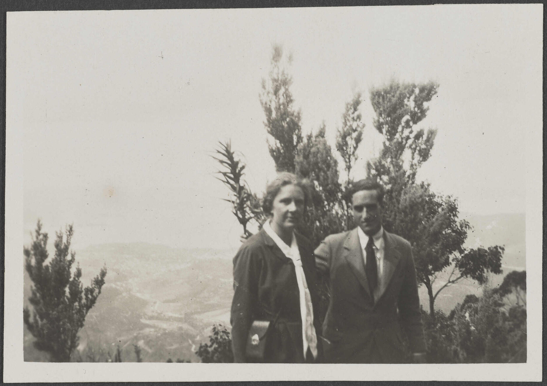 'Charles and Bettina on M. Wellington, Hobart. Feb 1932'