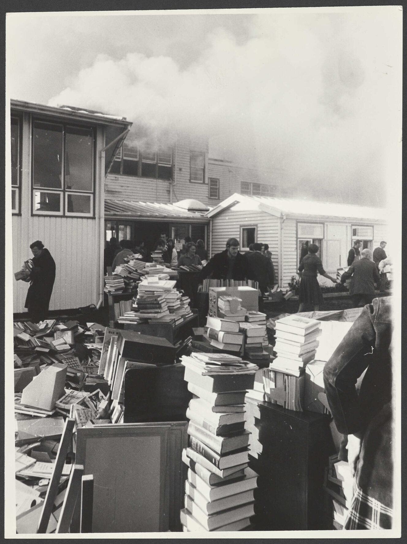 Fire salvage at Dunedin Teachers' College 