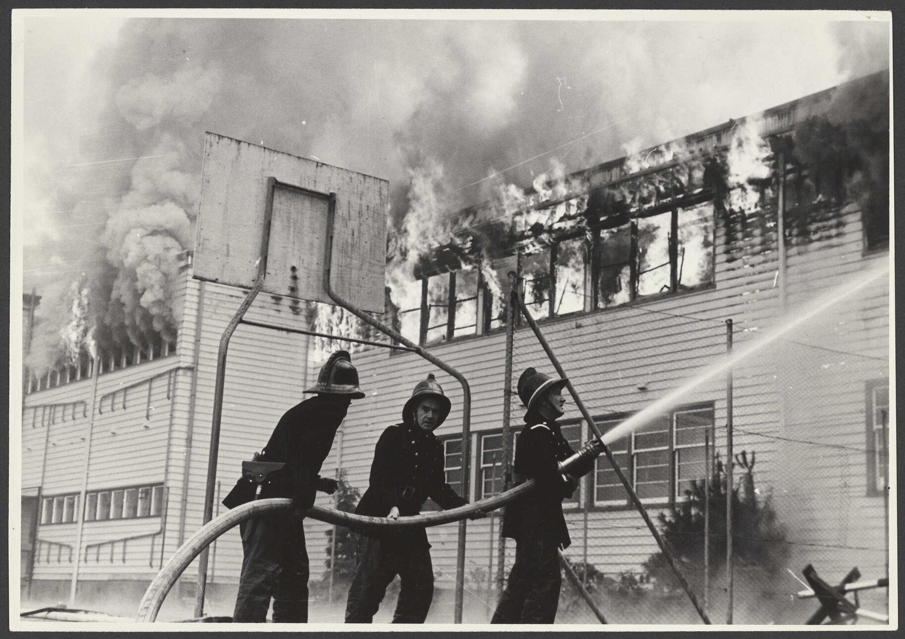 Fire at Dunedin Teachers' College 