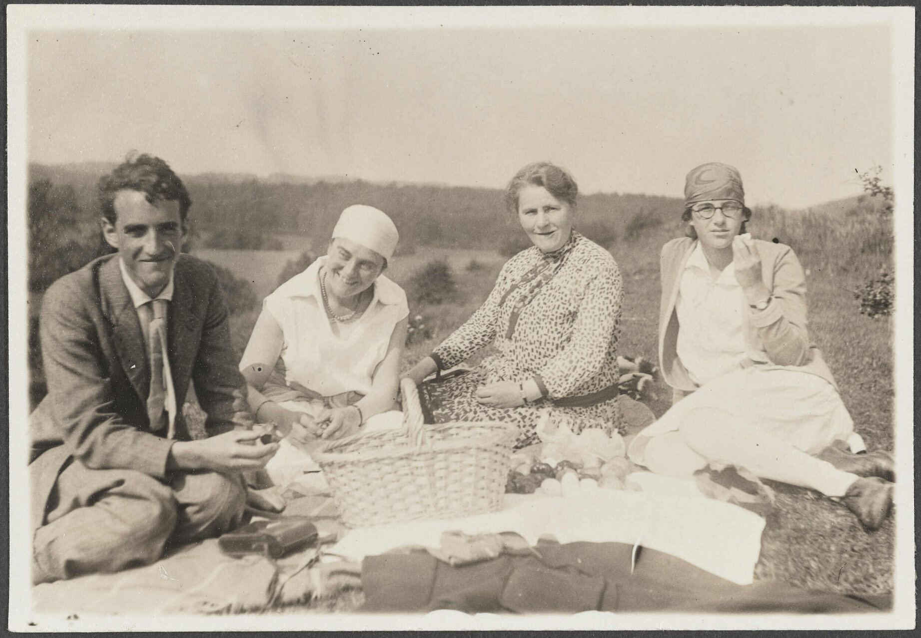 Charles Brasch, Lesley Brasch and two unknown people