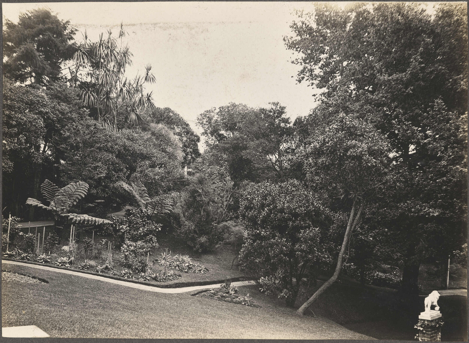 Looking down towards the garden at Manono