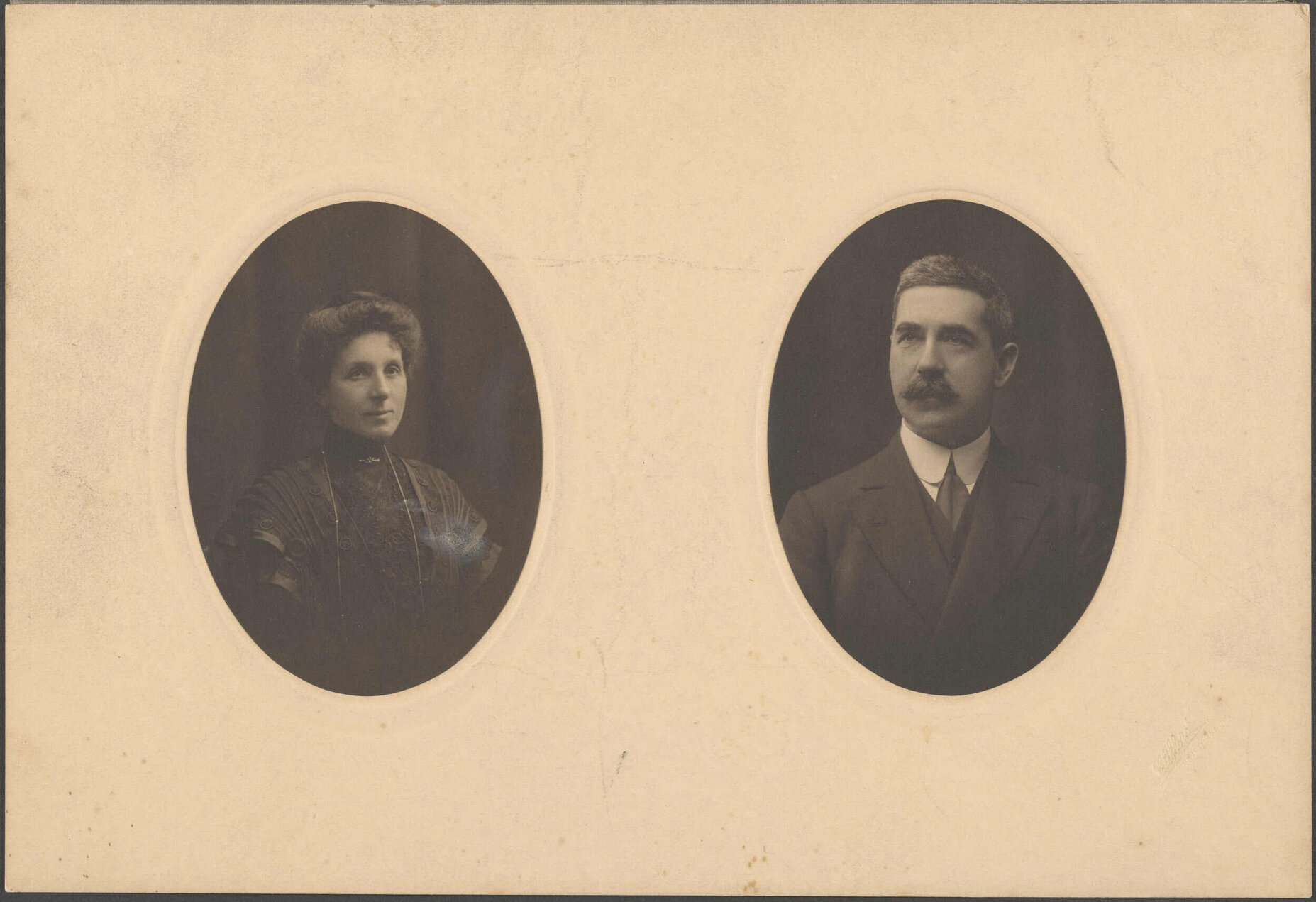 Unidentified woman and man