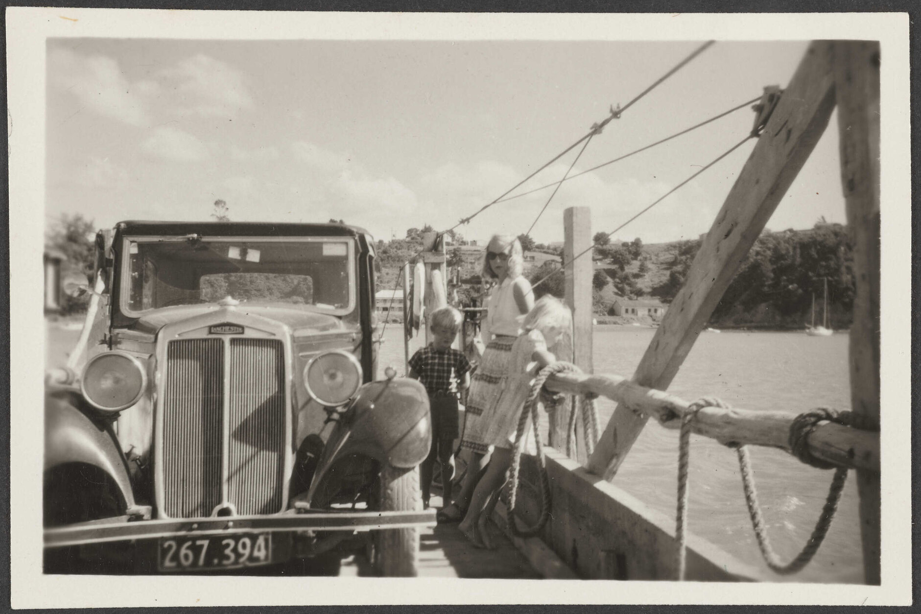 'One of the last shots of the old car - Opua Ferry'