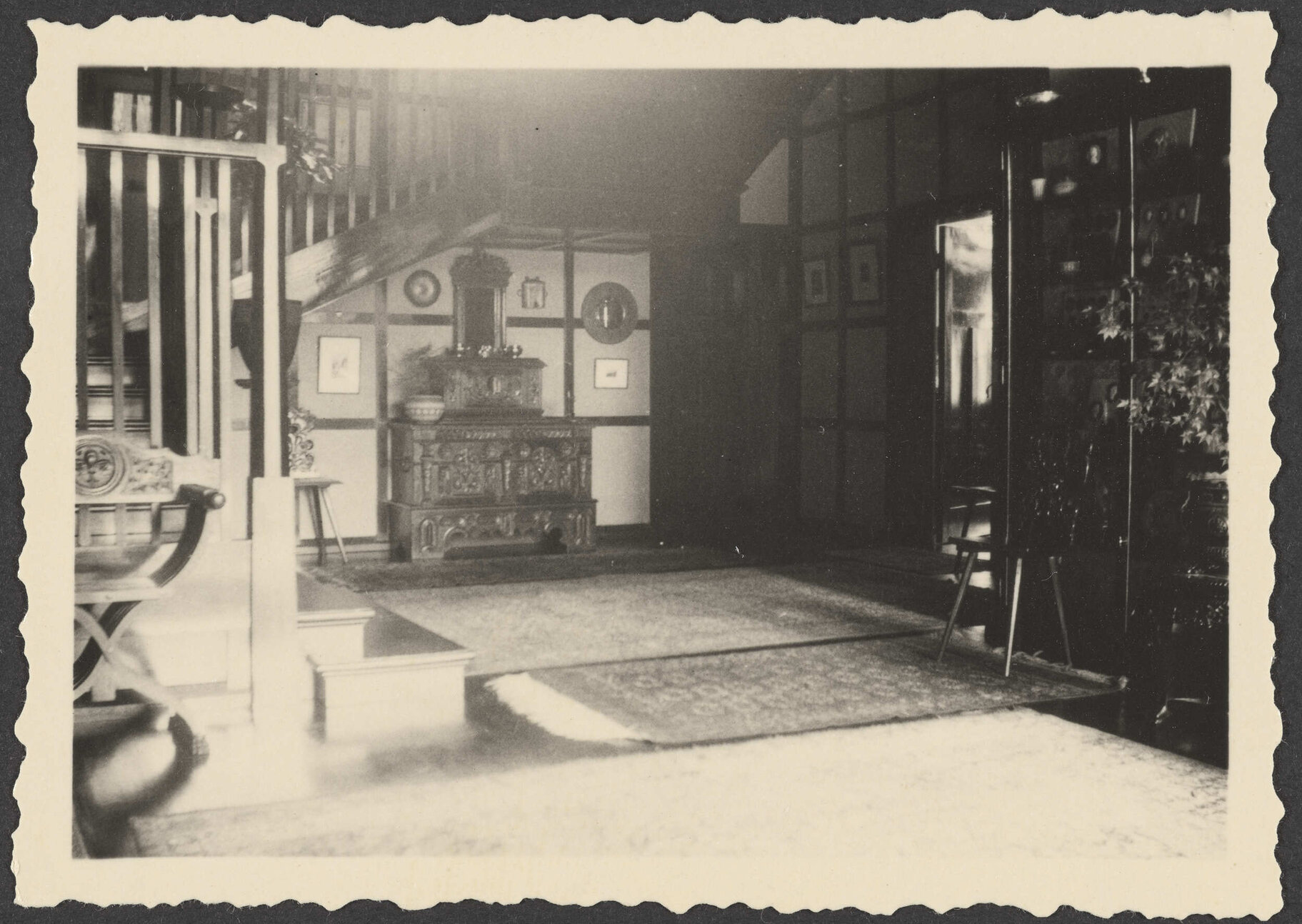 Foot of the stairs at Manono