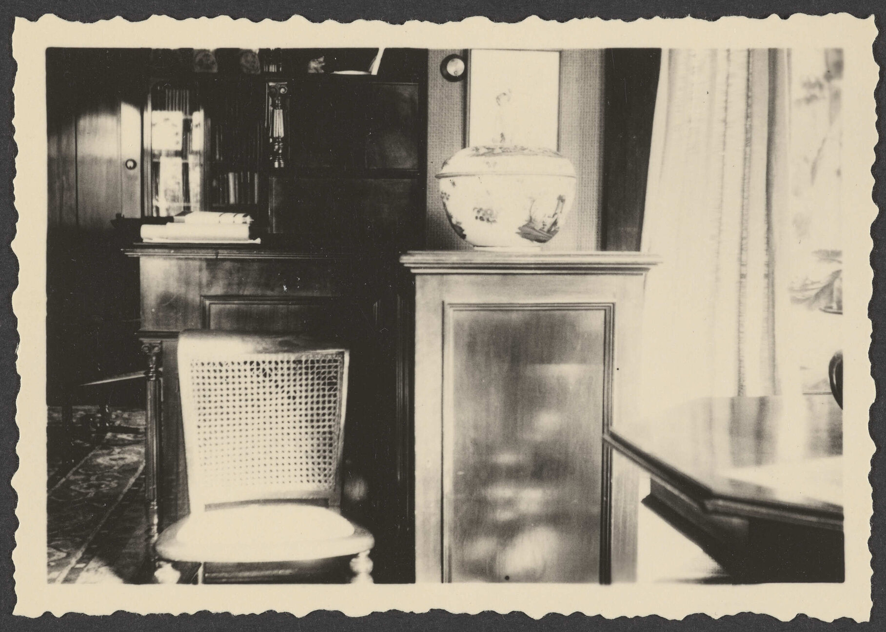 Interior cabinets and chairs at Manono