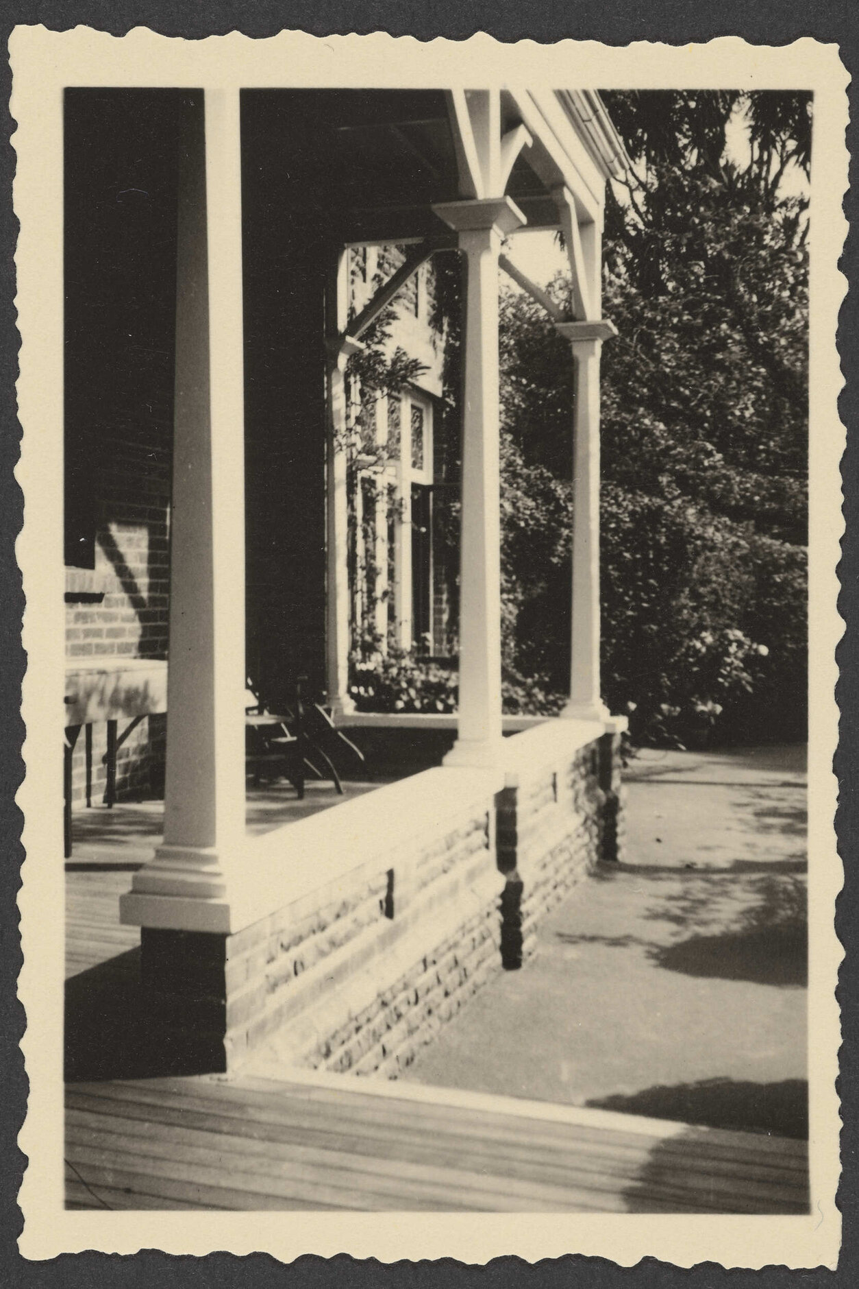 Front porch at Manono