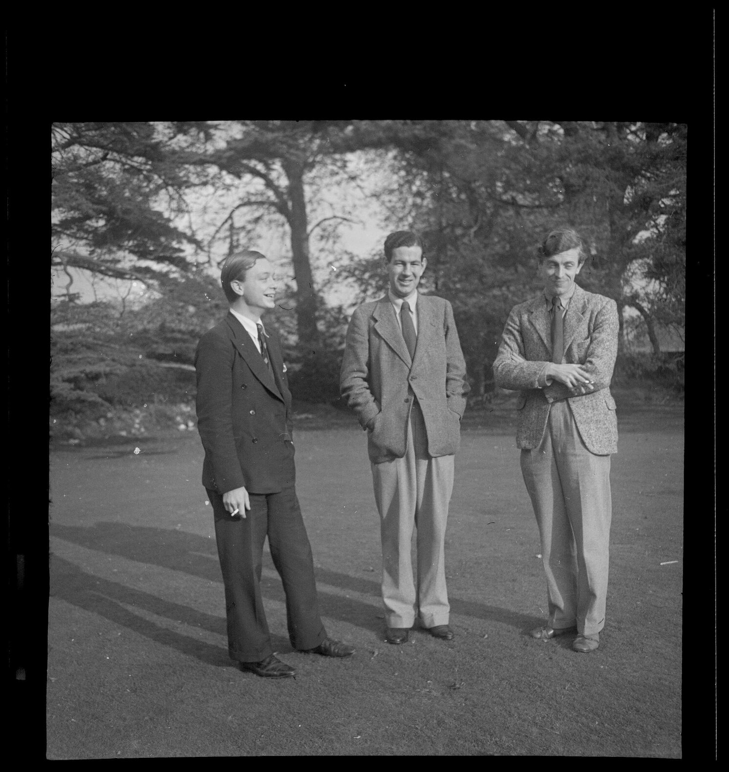 James Bertram with two other men