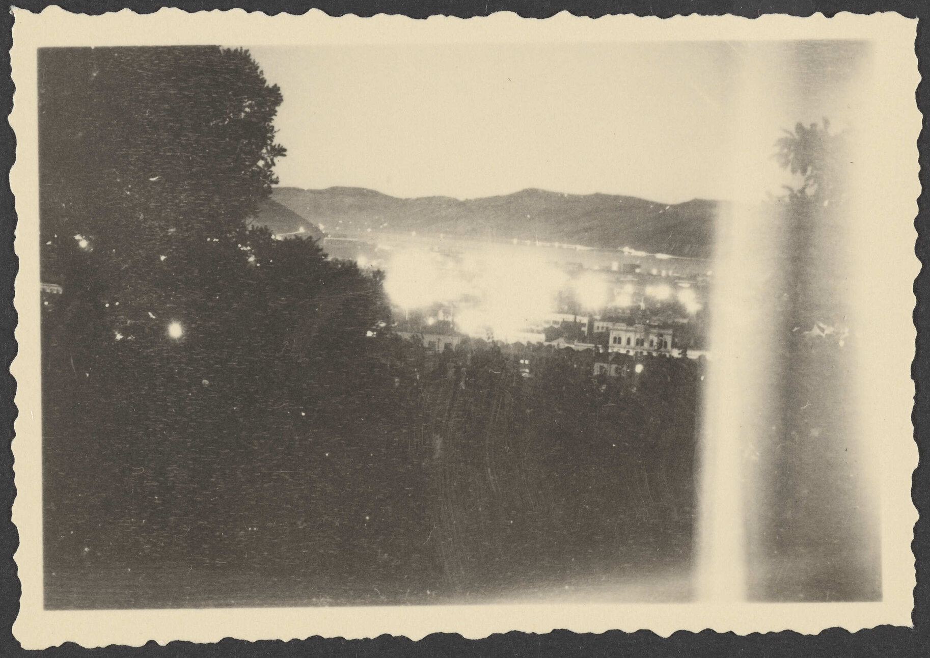 Dunedin at night from Manono
