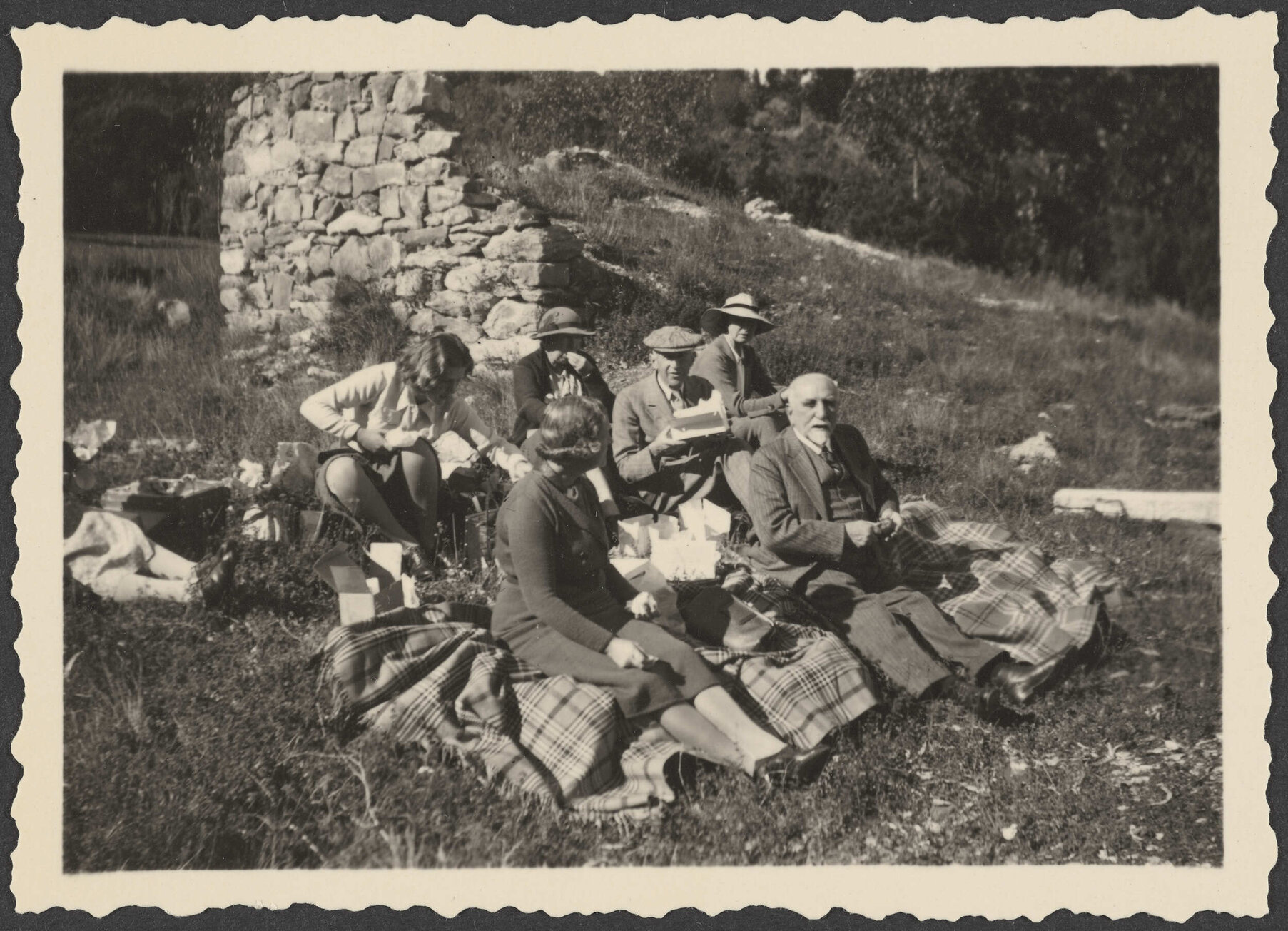 Family picnic at Bob's Cove
