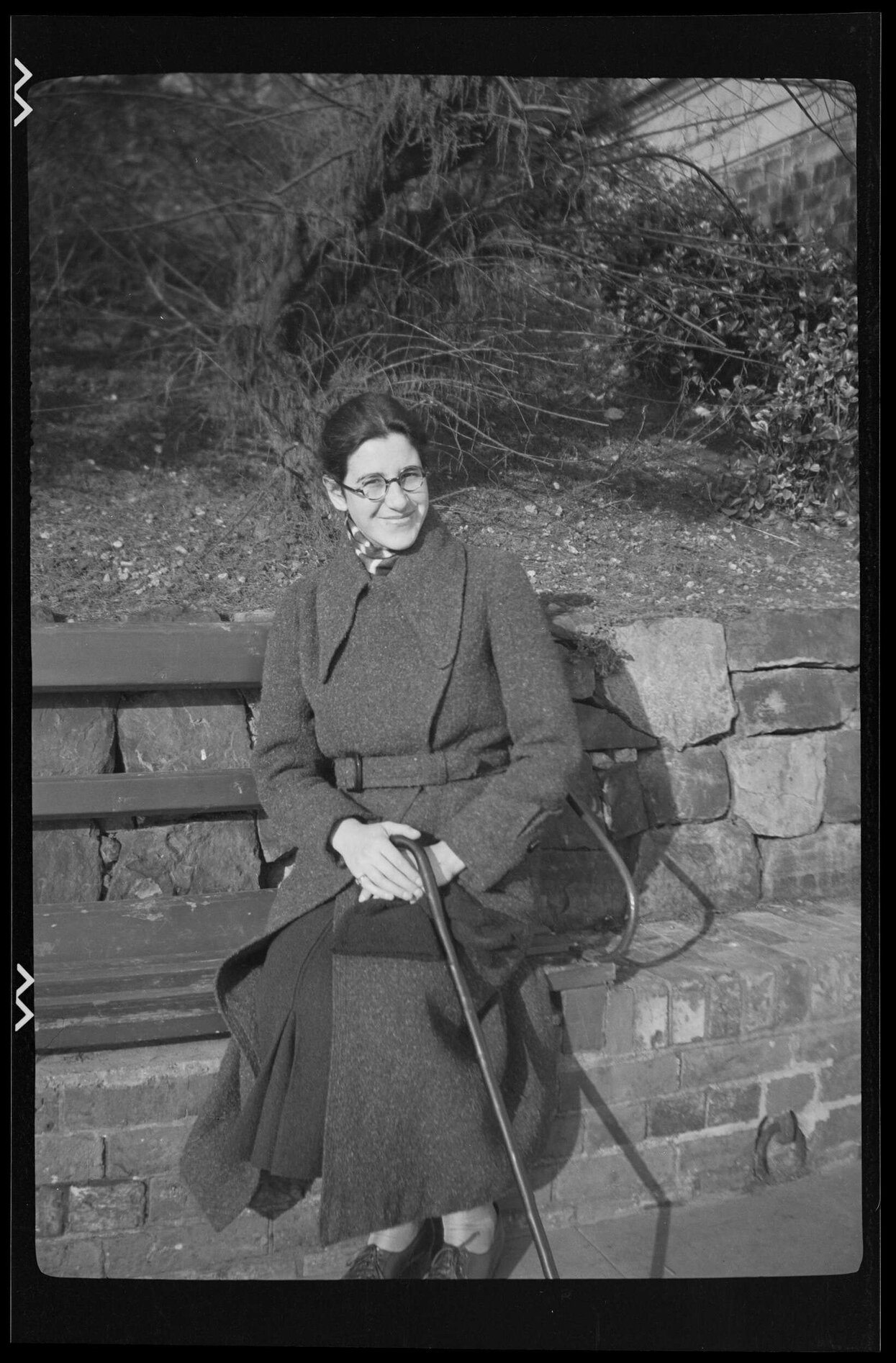 Lesley Brasch sitting on a bench
