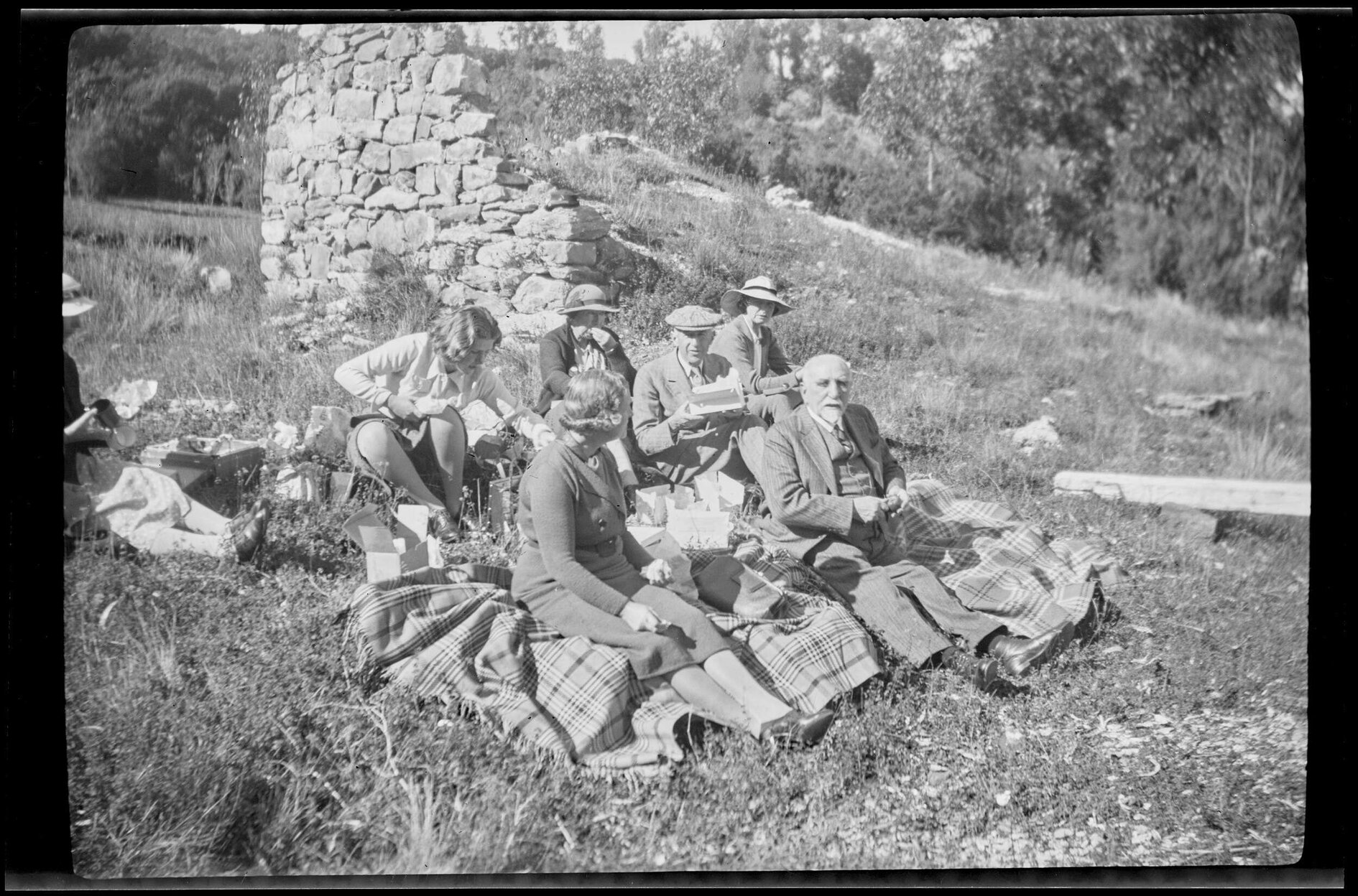 Family picnic at Bob's Cove