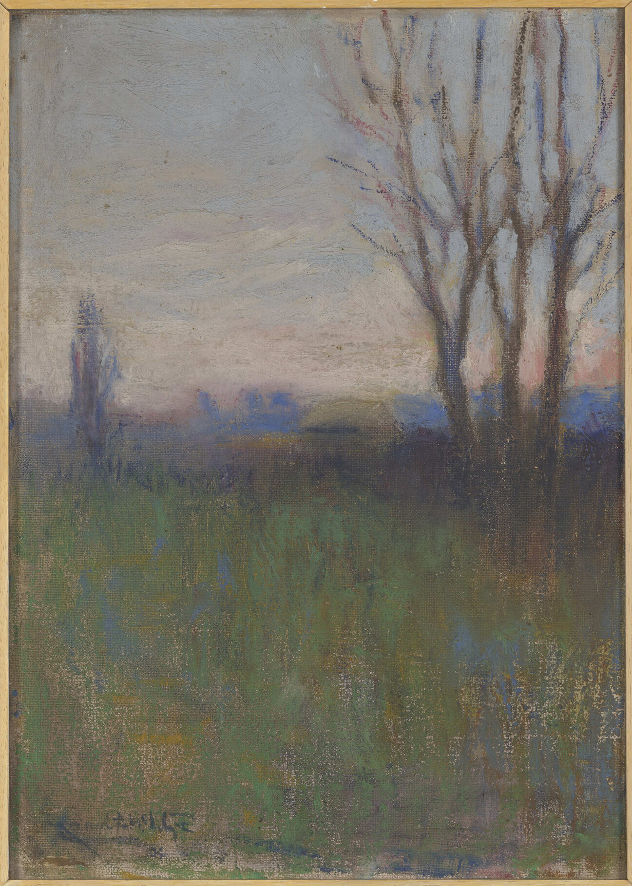 Pastoral scene at evening