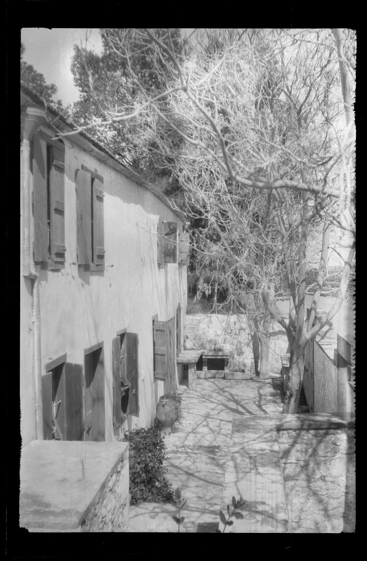 Residential building and courtyard
