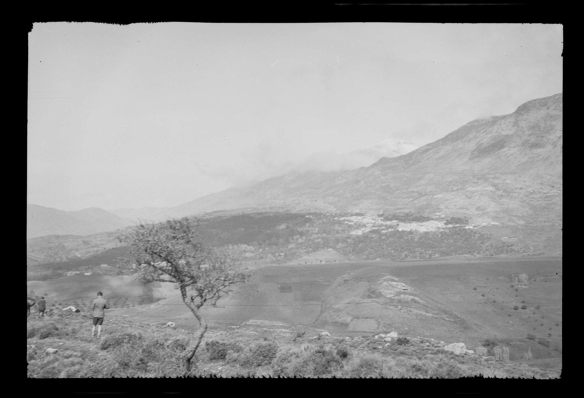 View of countryside and mountains