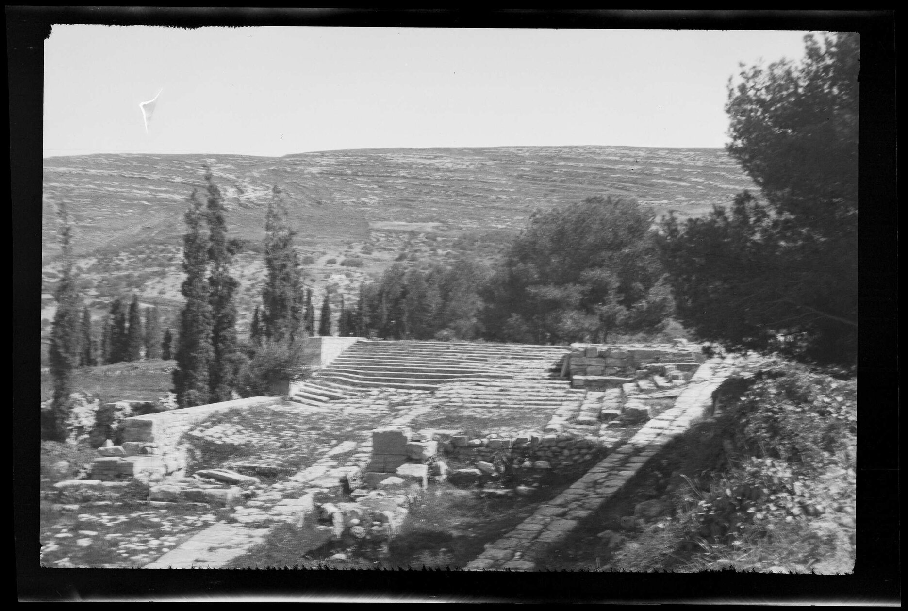 Ruins and countryside