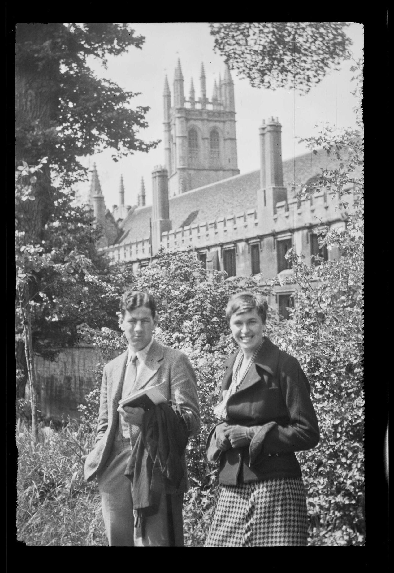 James Bertram and unidentified woman in Oxford