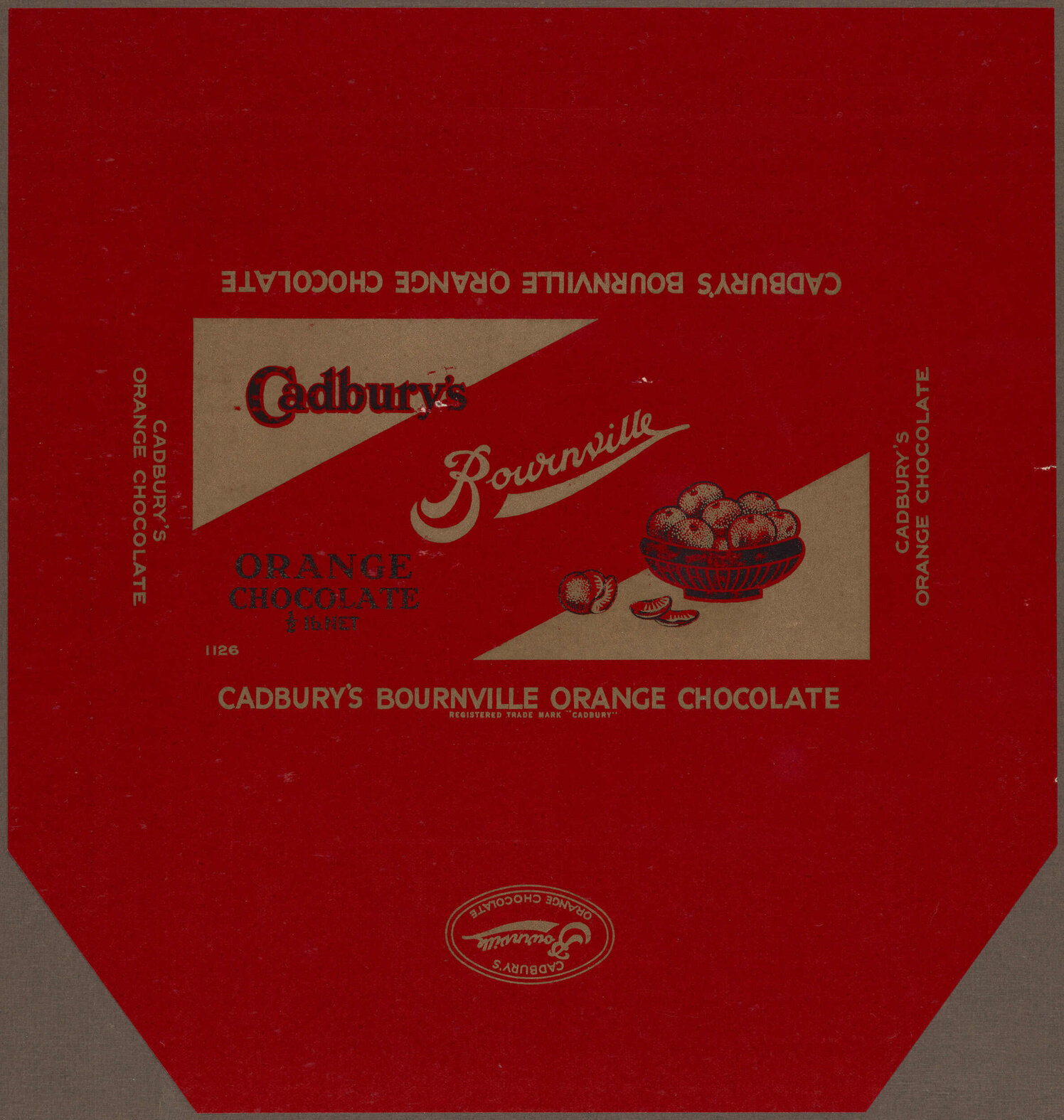 Cadbury's Bournville Orange Chocolate [wrapper]