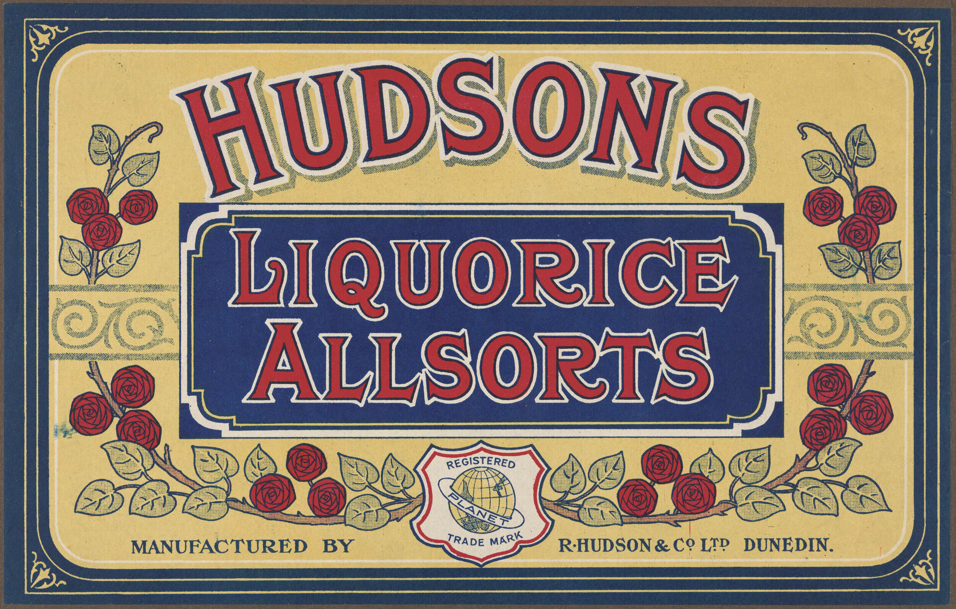 Hudsons Liquorice Allsorts [label]
