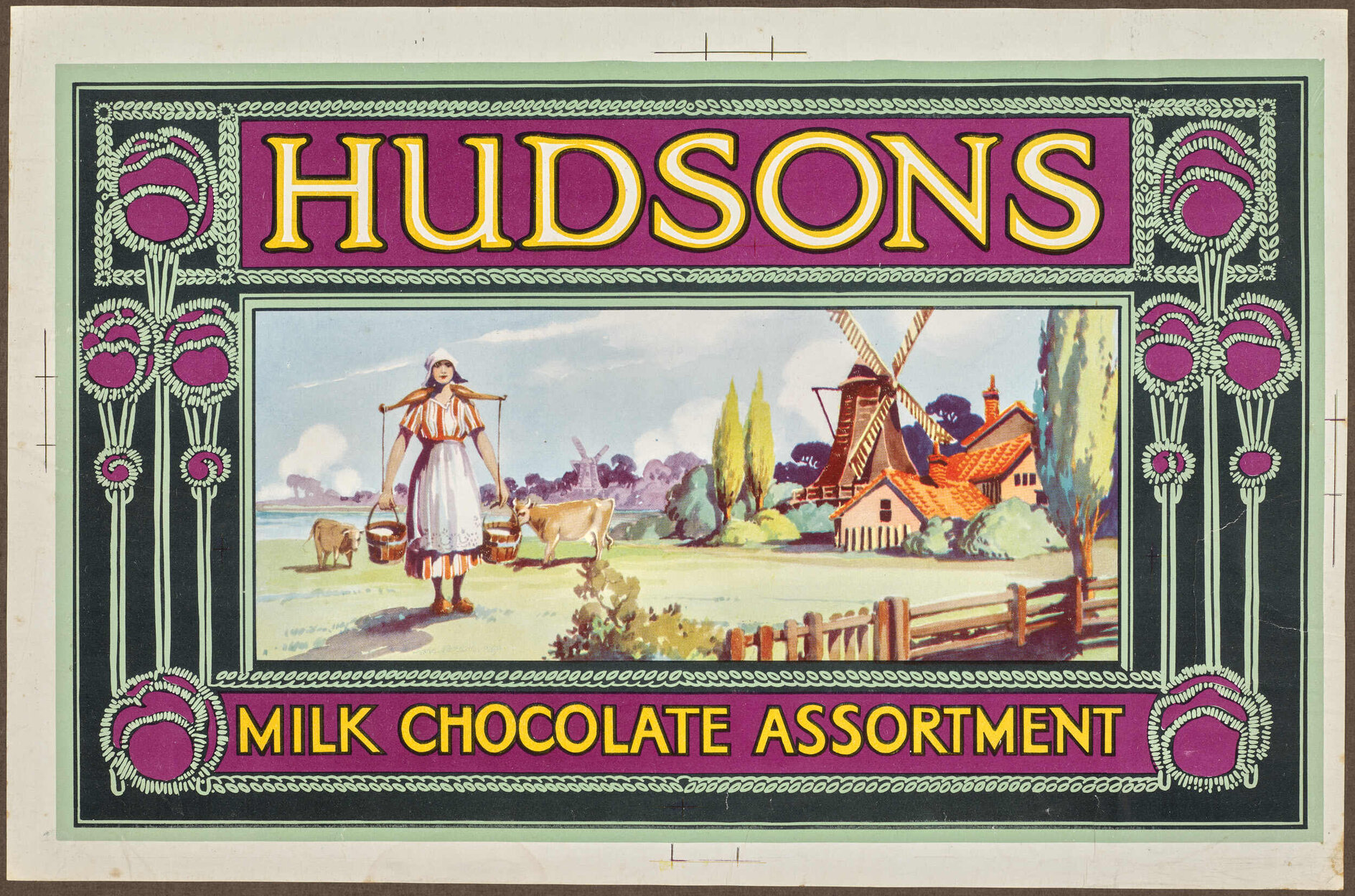 Hudsons Milk Chocolate Assortment [label]