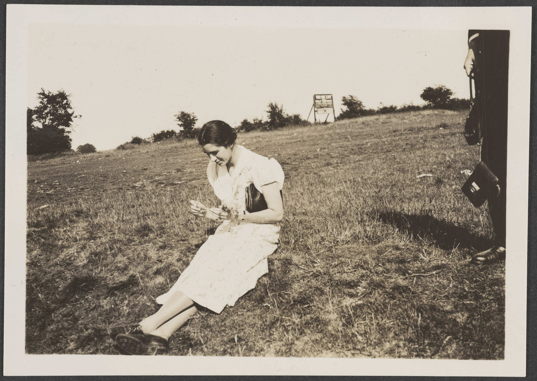 Lesley Brasch sitting on grass