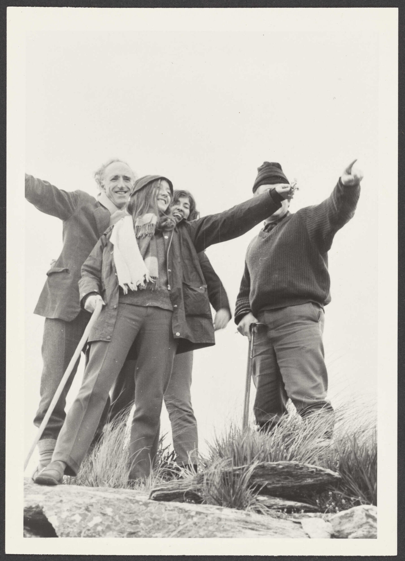 Charles, Charlotte, Gwyn and Ted taking in the view on Mt Misery