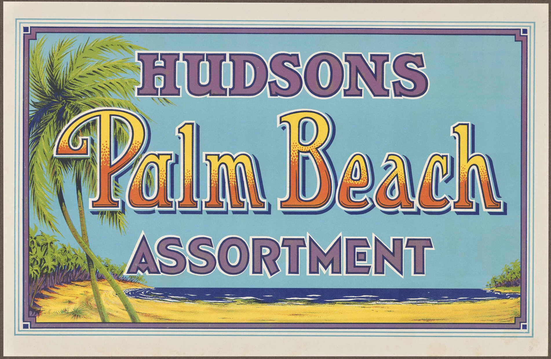 Hudsons Palm Beach Assortment [label]