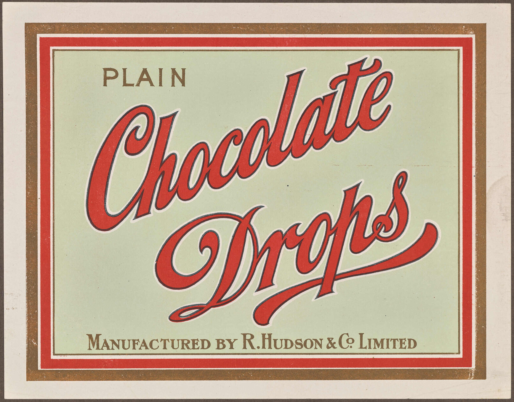 Plain Chocolate Drops [label]