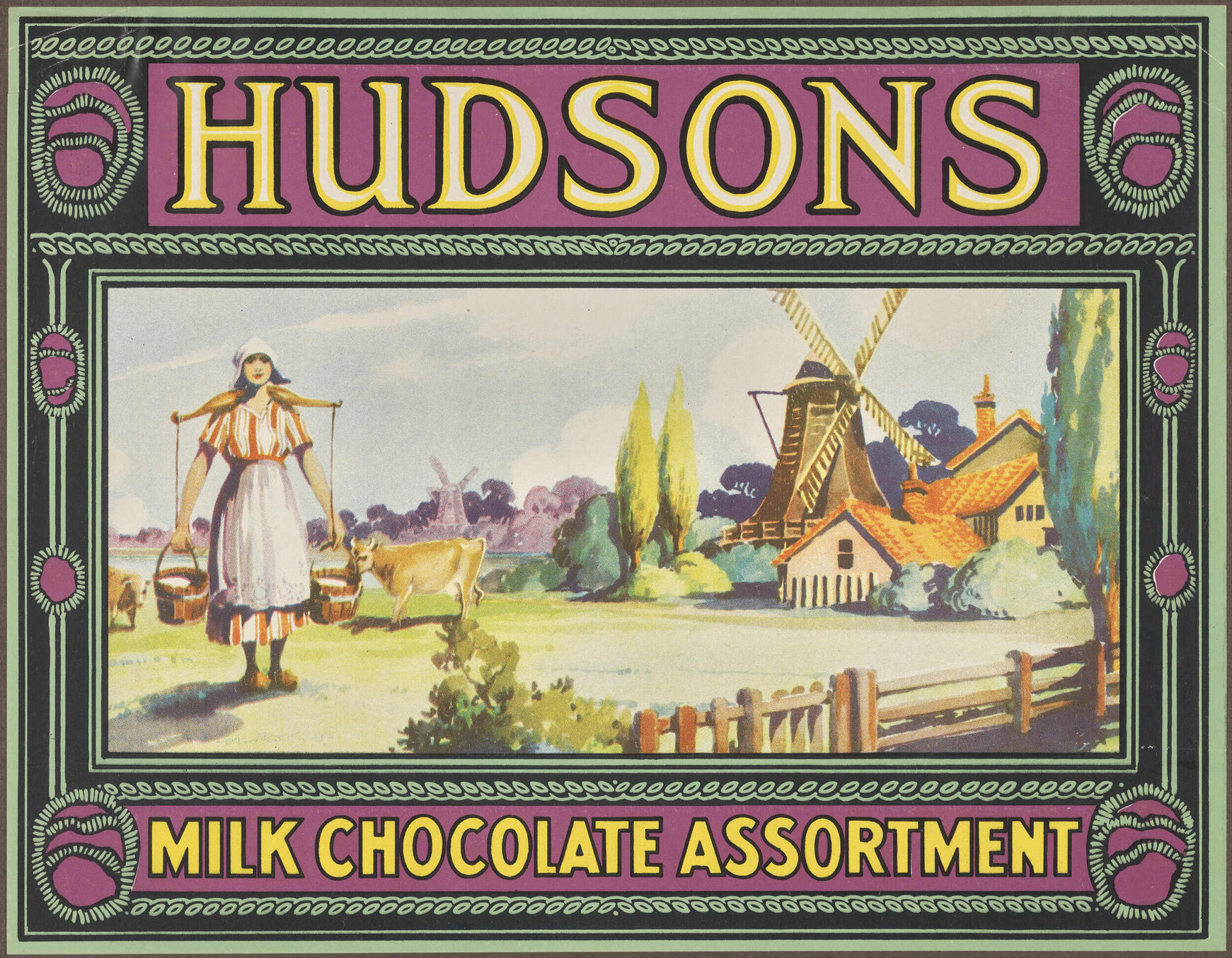 Hudsons Milk Chocolate Assortment [label]