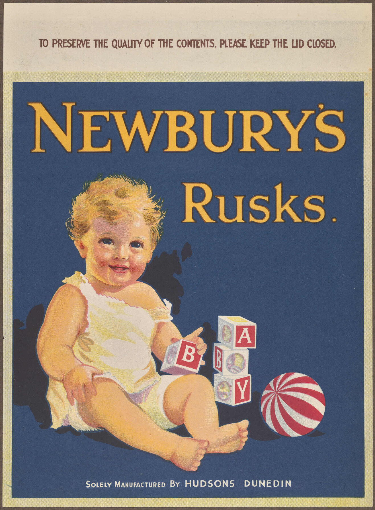 Newbury's Rusks [label]