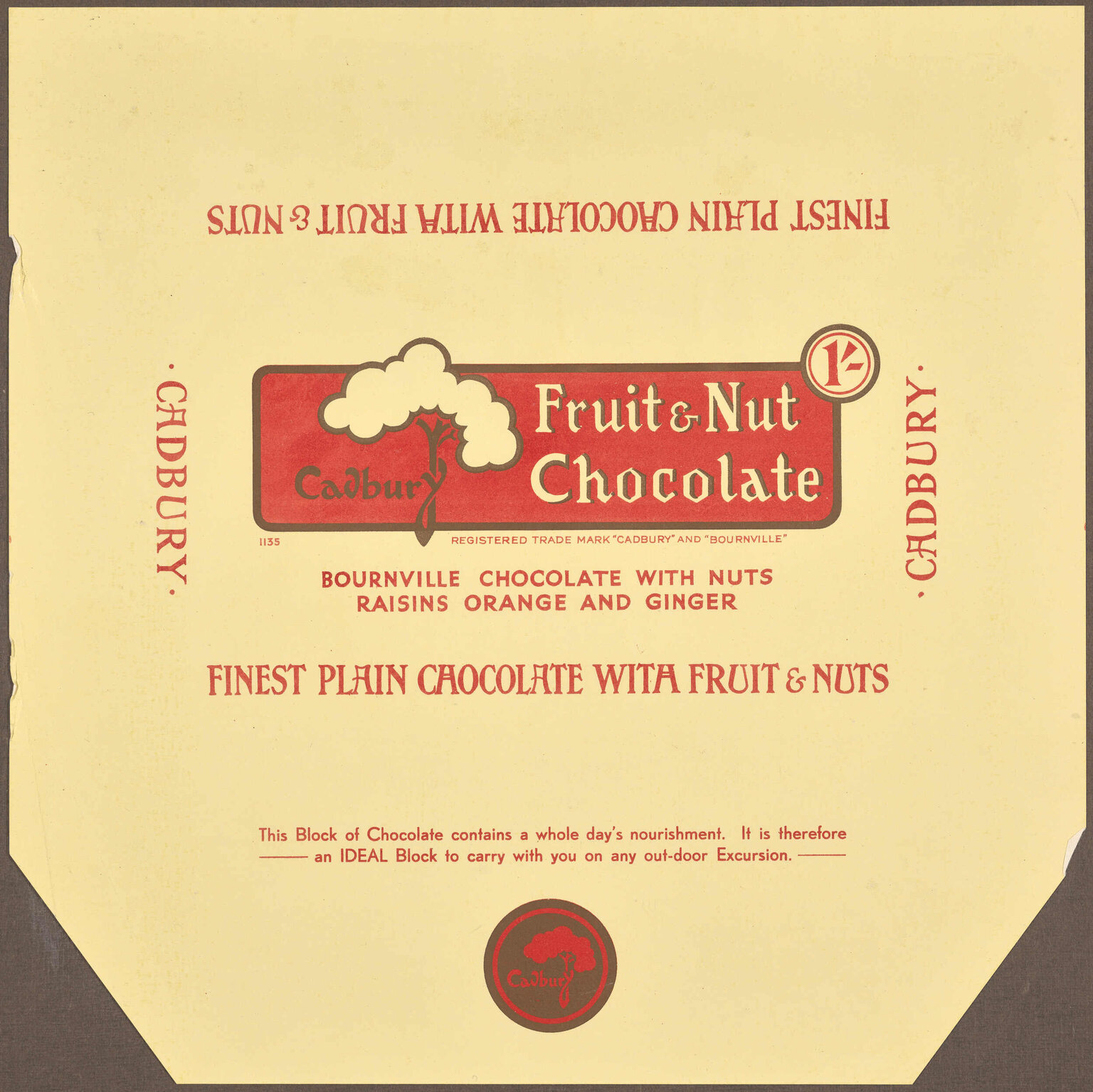 Cadbury Fruit &amp; Nut Chocolate [wrapper]