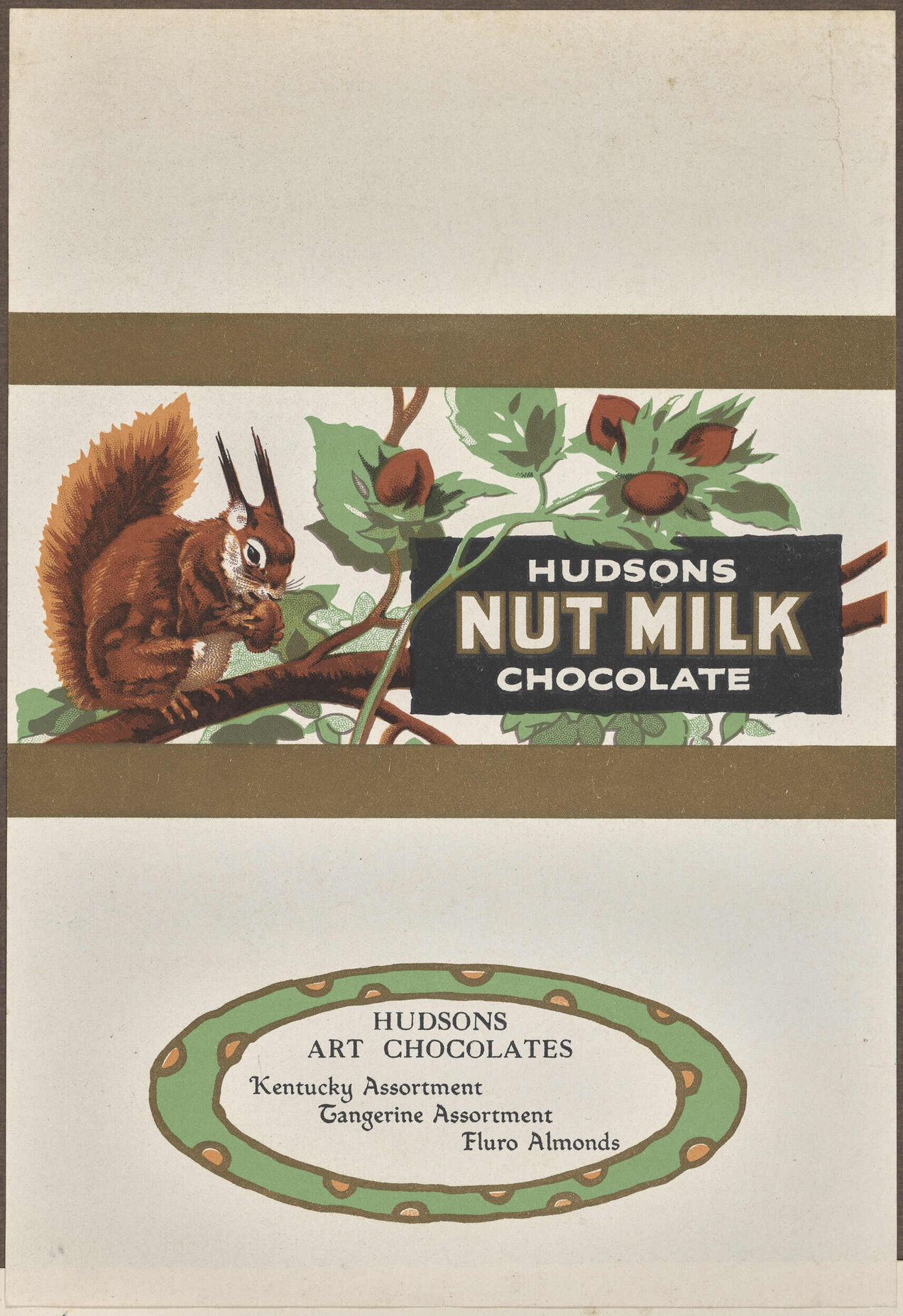 Hudsons Nut Milk Chocolate [label]