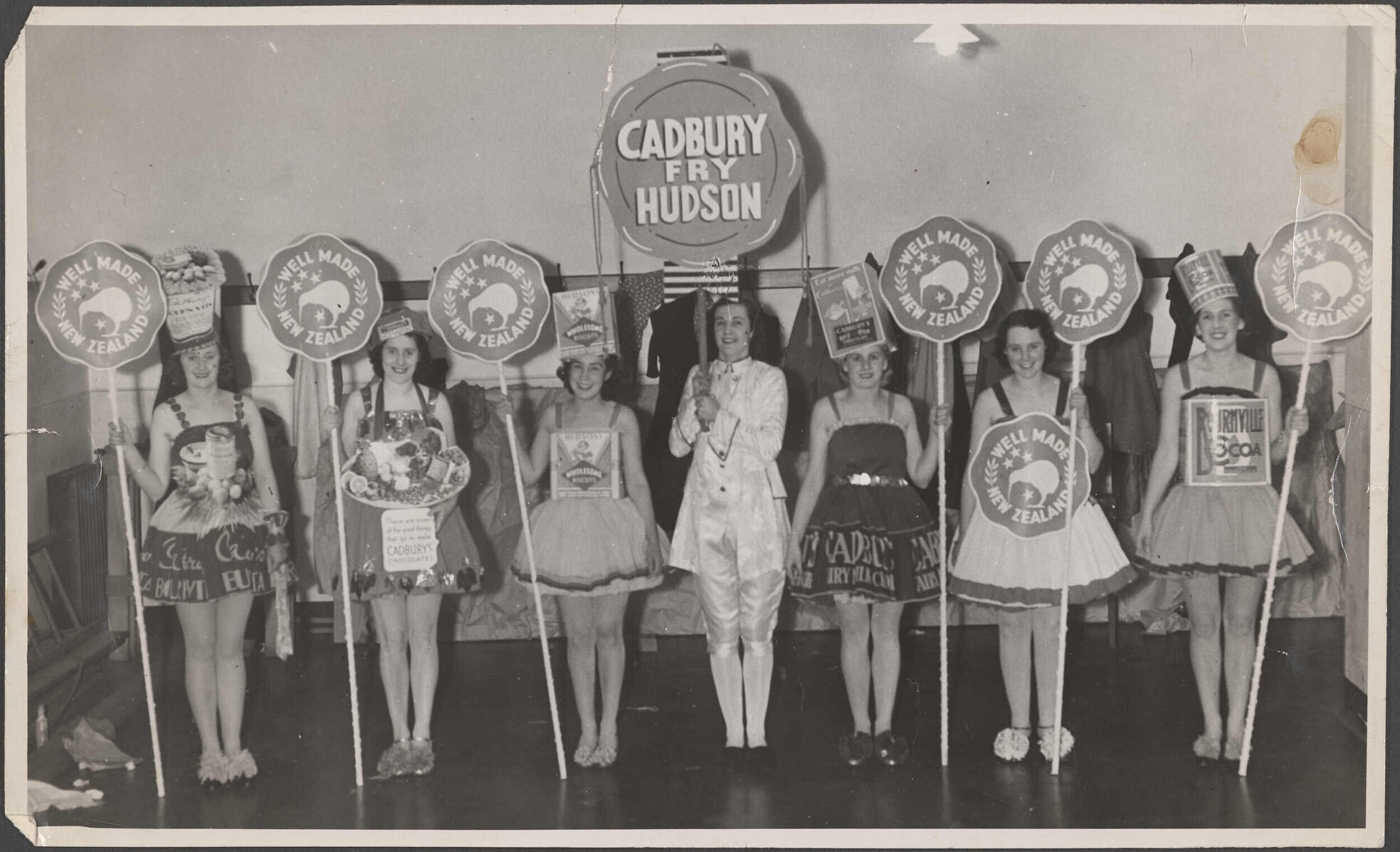 Women representing Cadbury Fry Hudson in 'Town Hall Dance, Easter Parade'