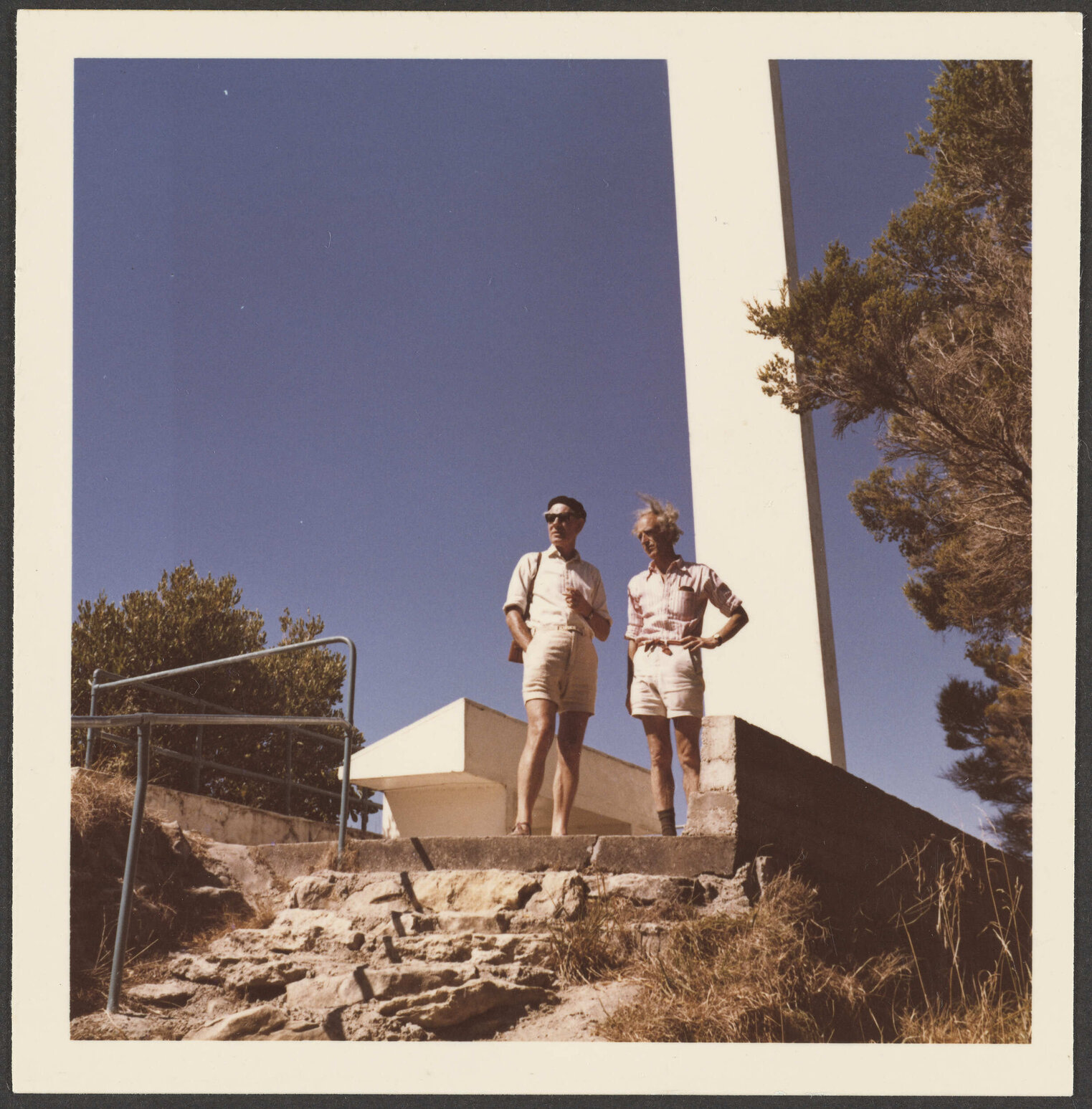 Charles Brasch and unidentified man