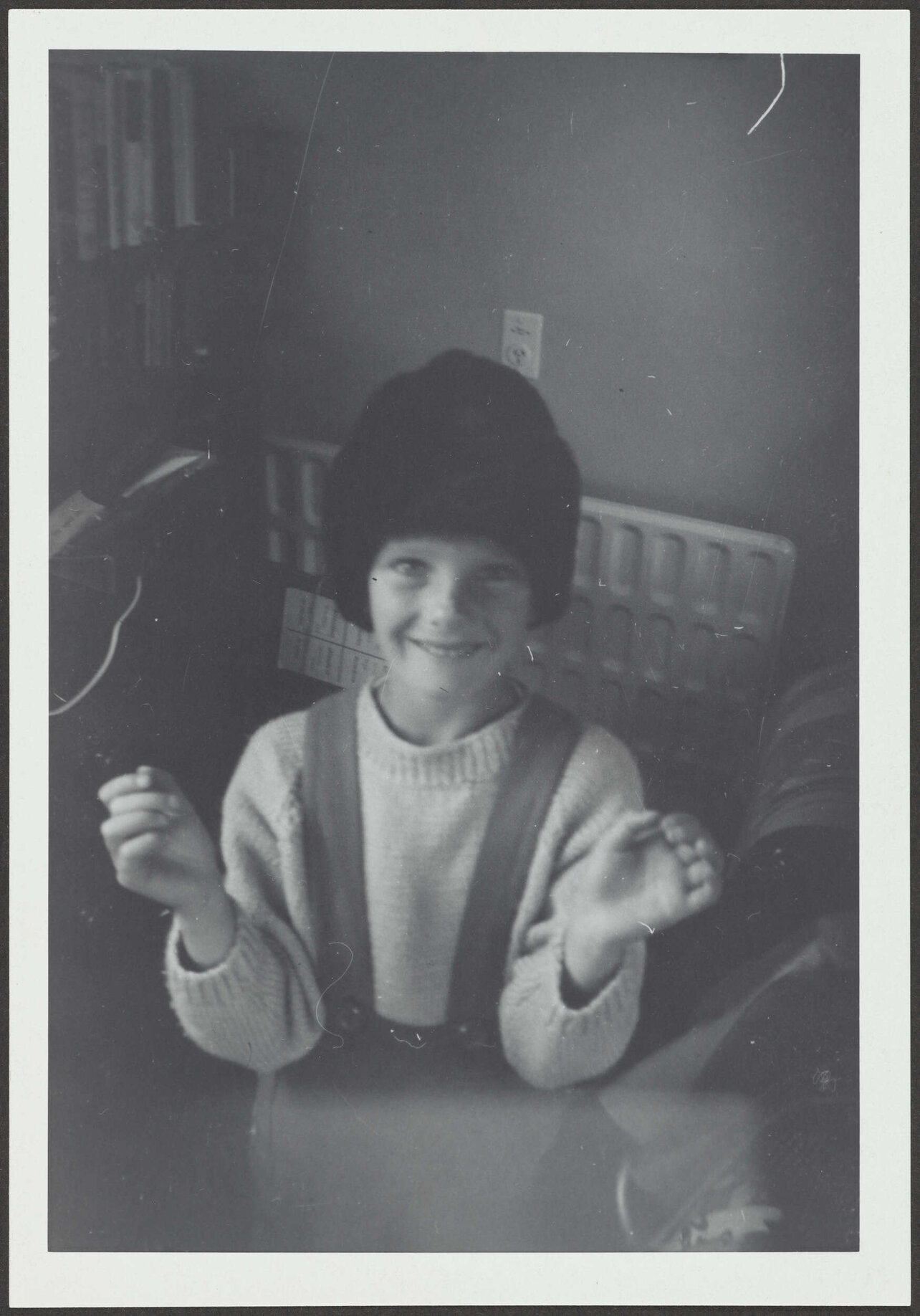 'Hermione in Daddy's seal skin hat Nov. 1968'