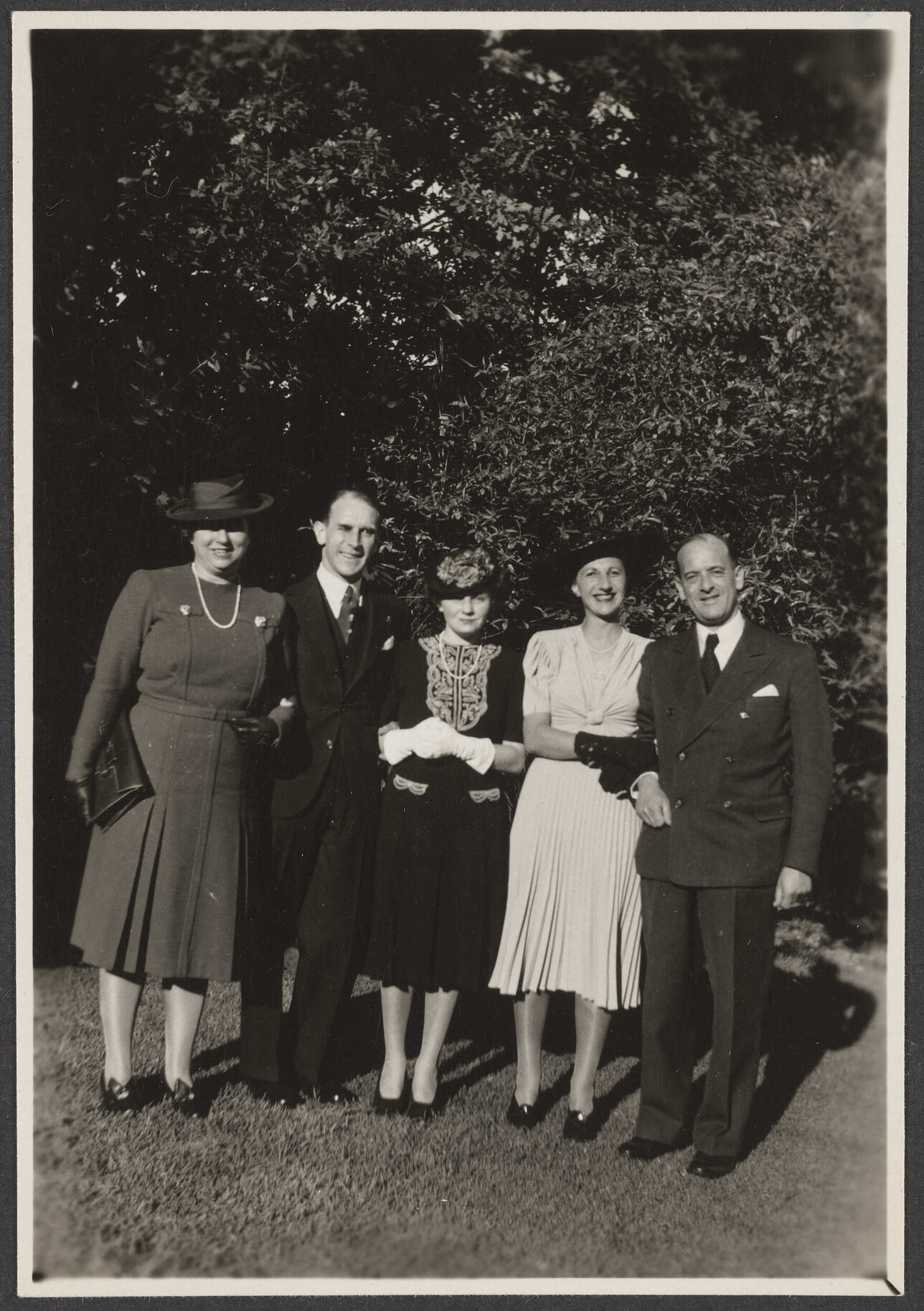 'Claire, Rolf, Philippa, Joan, Ernest at Eunoe's wedding'