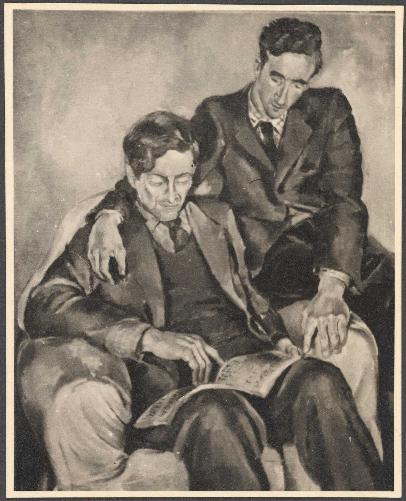 Roger Cox and Charles Brasch, by John Crockett