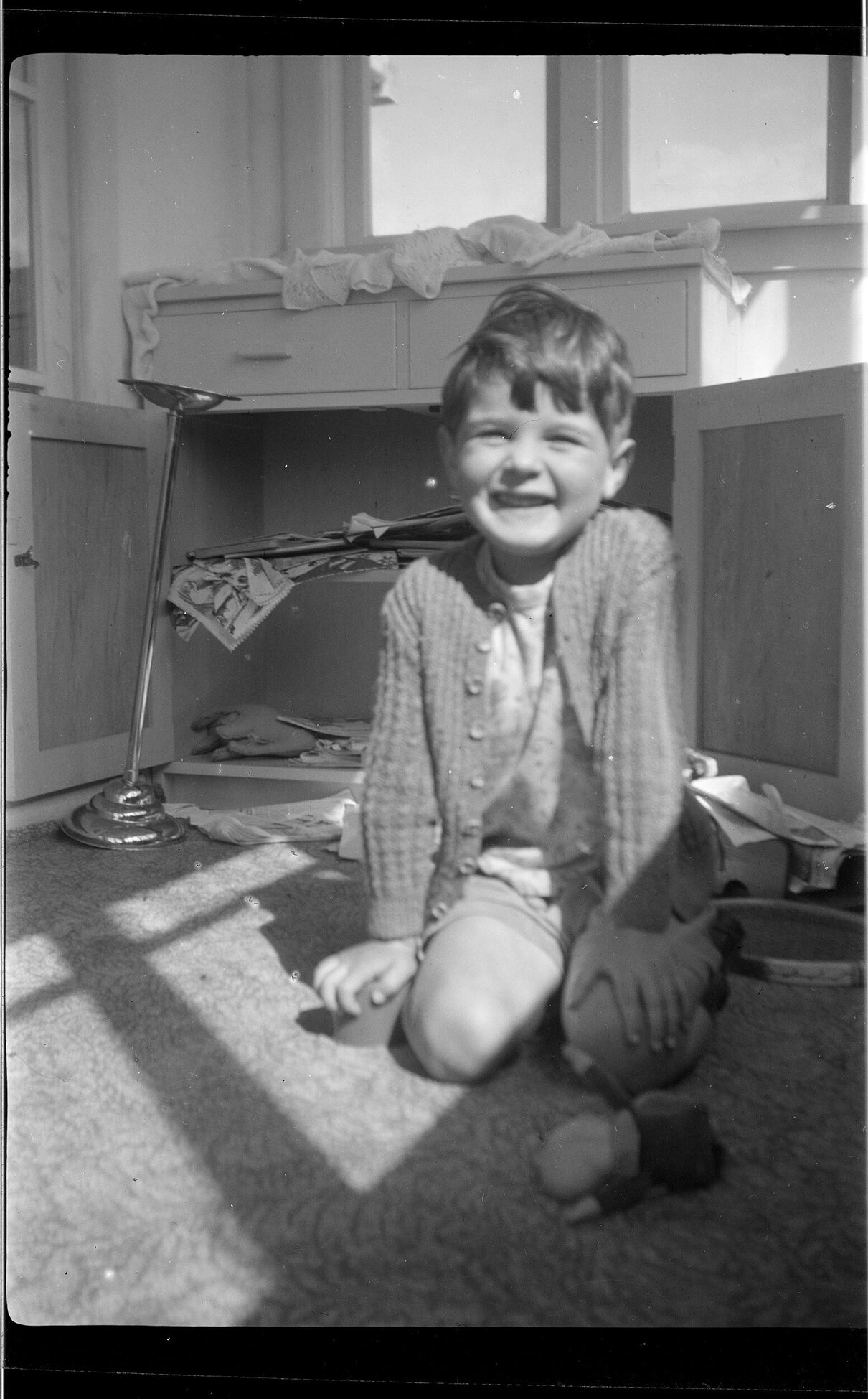 Child sitting on floor
