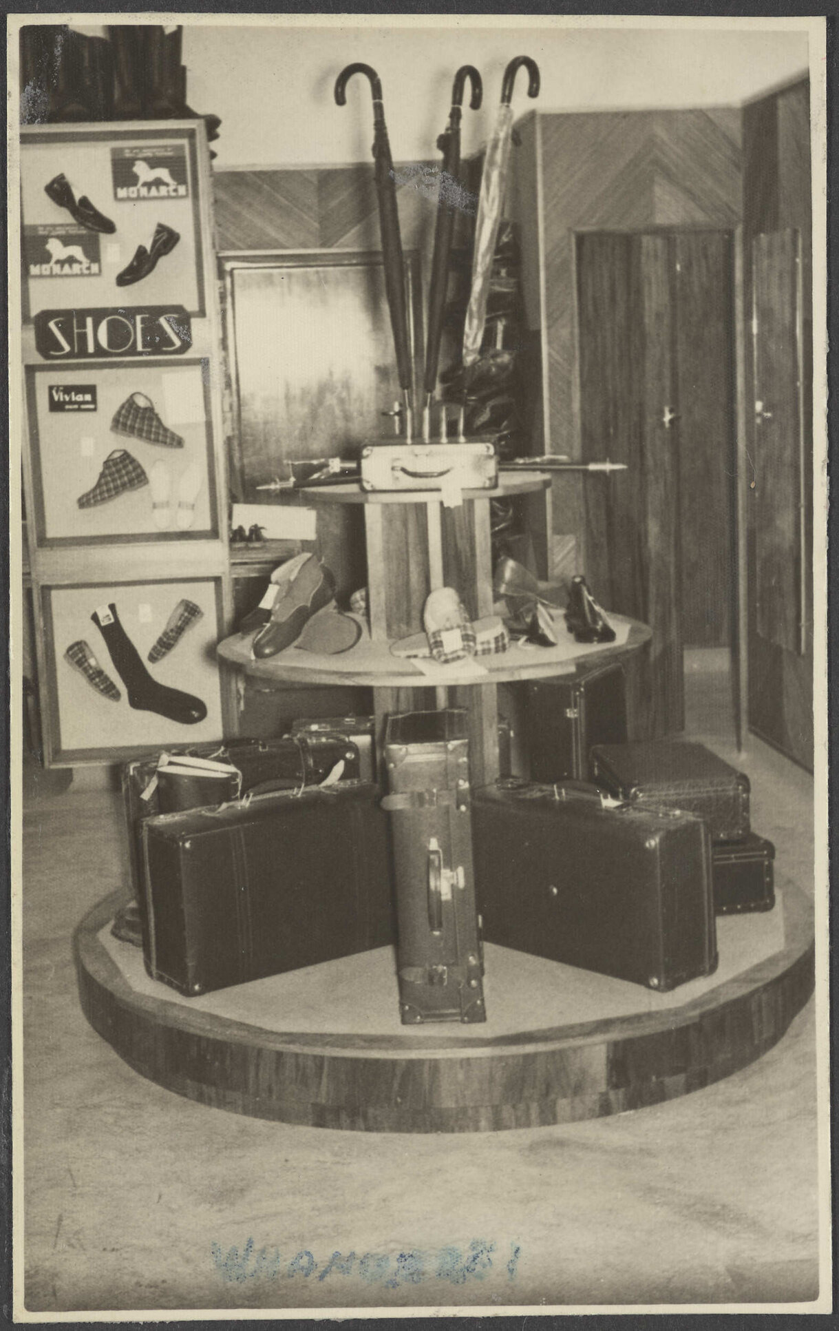 Display stand at Hallensteins, Whangārei