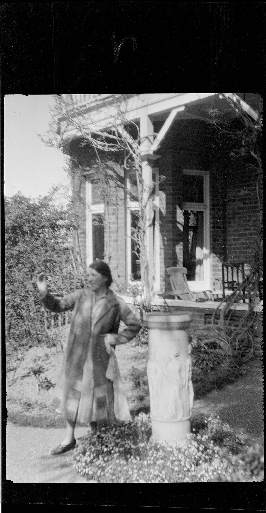 Woman standing on path at Manono