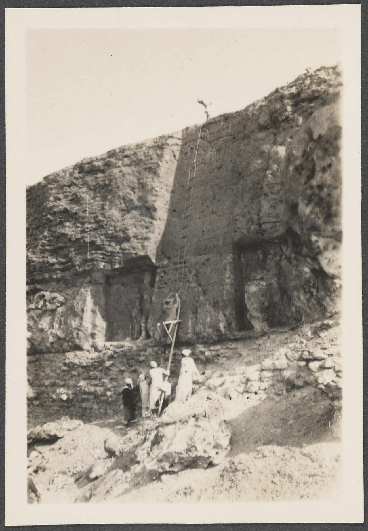 A stela, stone column with an inscription