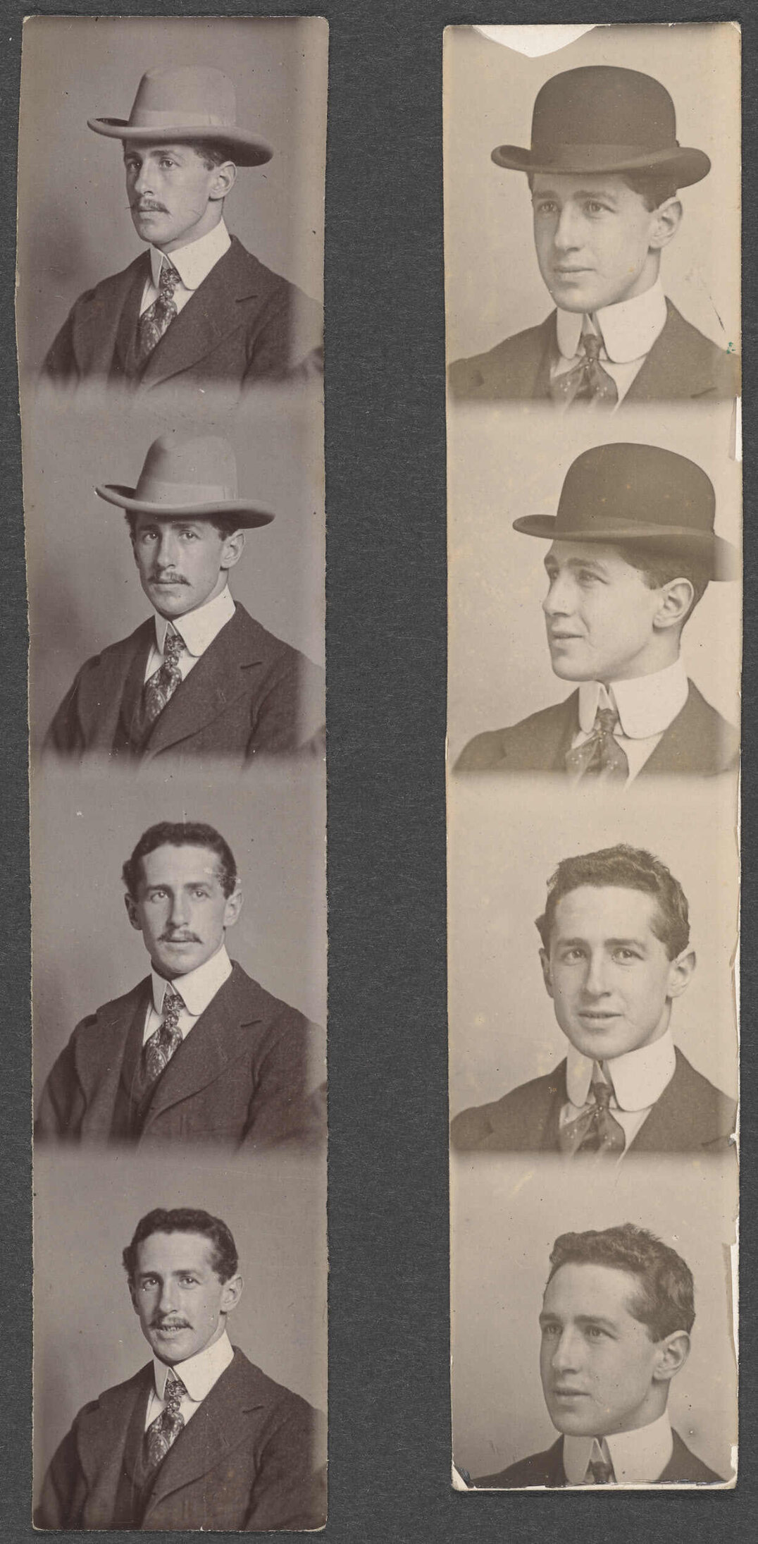 Strip photographs of Hyam Brasch