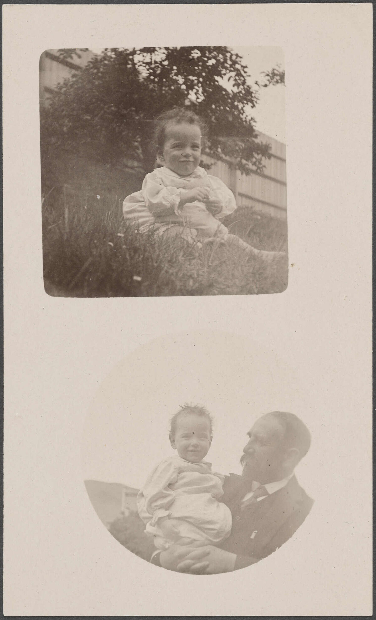 Willi Fels and Charles Brasch as a baby