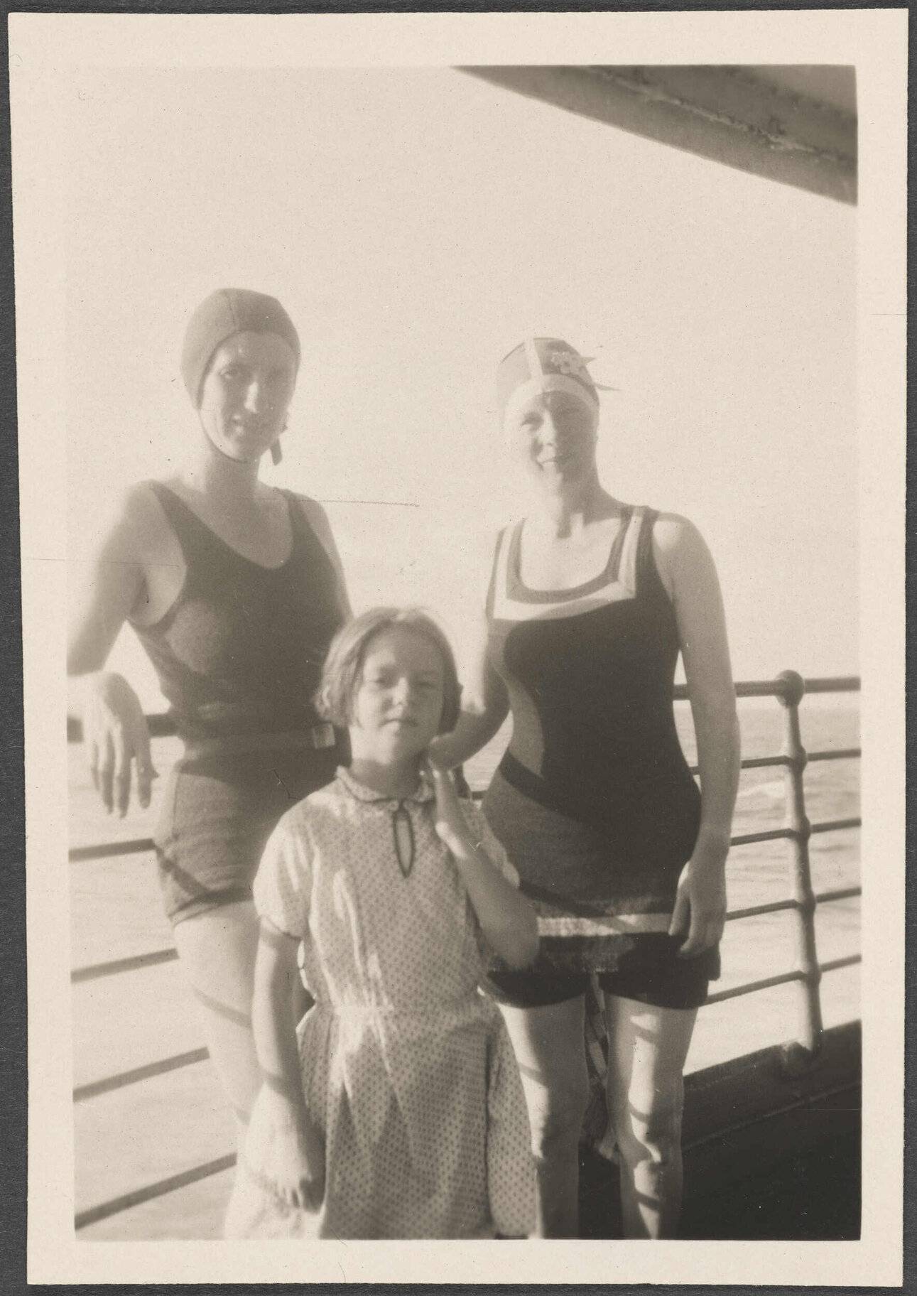Three women on ship 'The Barrabool'