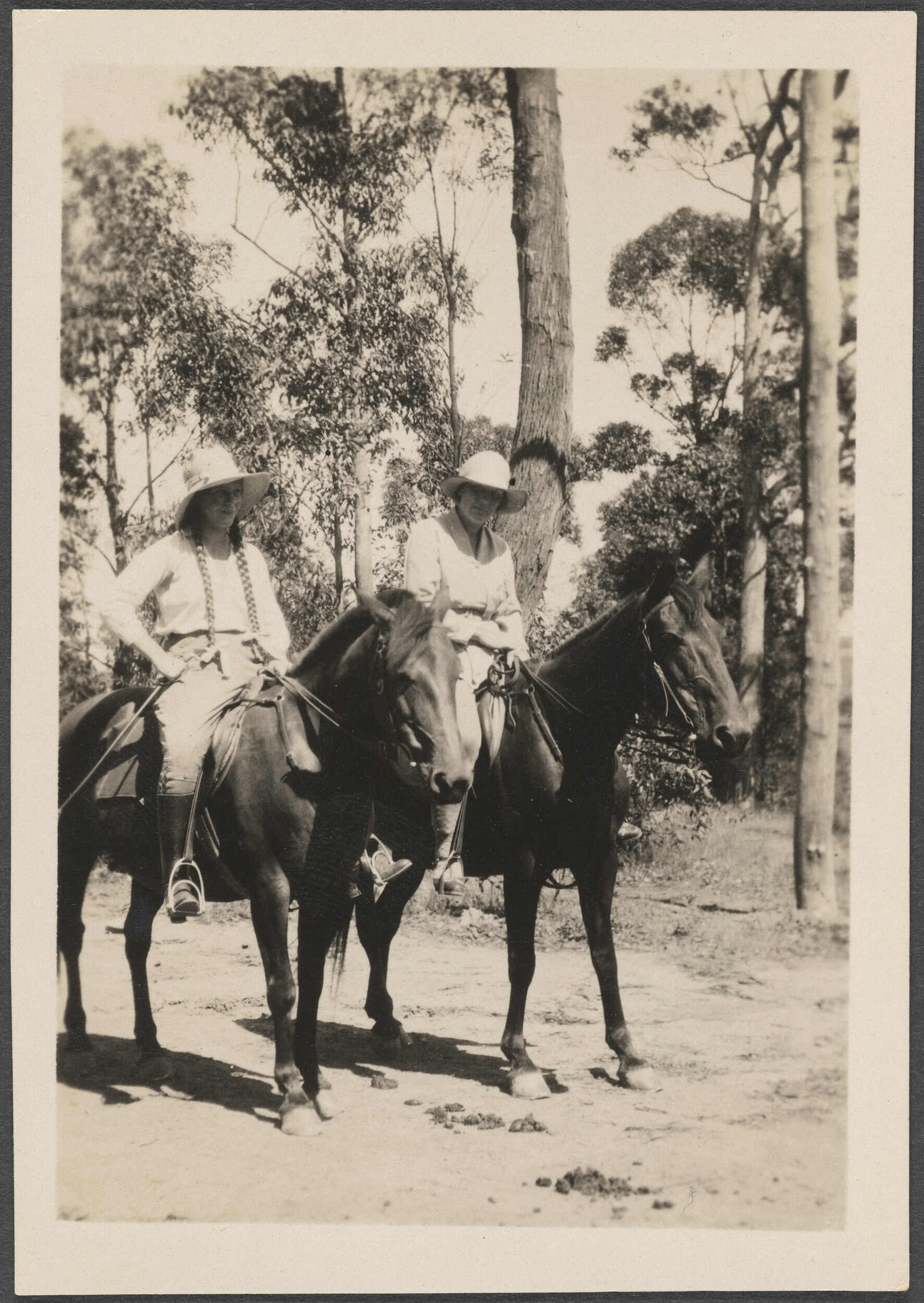 Two women on horseback in Pymble, Sydney