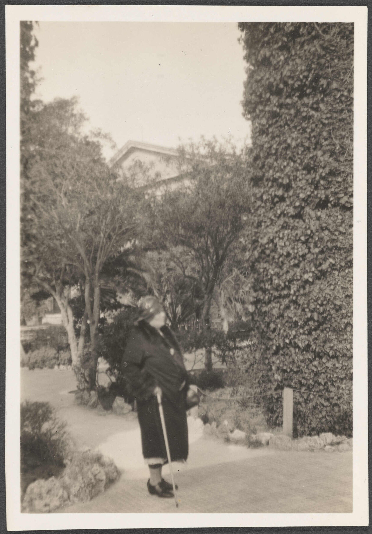 Language tutor Mrs Spencer walking in Malta