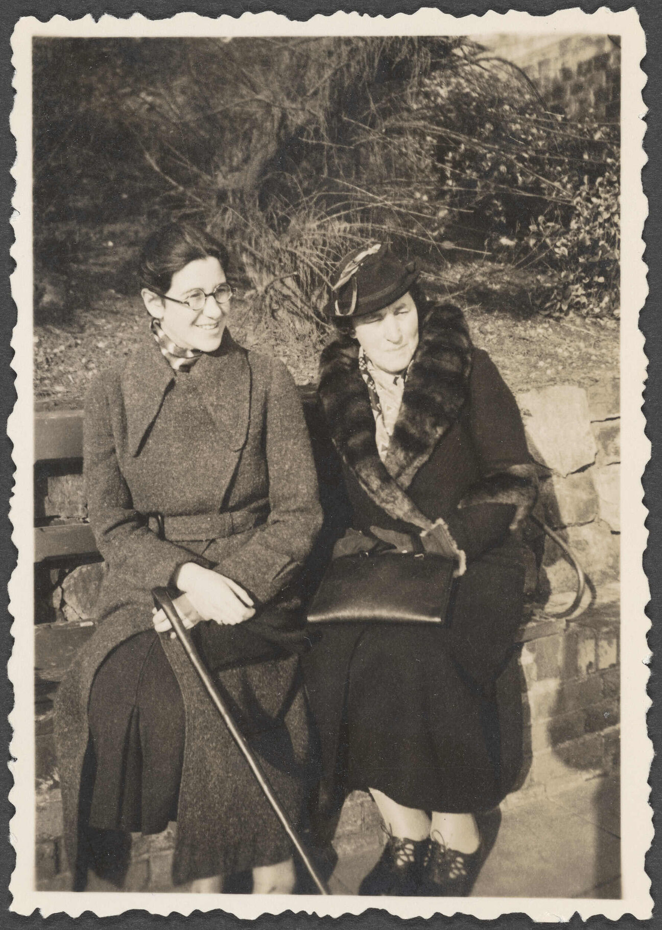 Lesley Brasch and unknown woman at Hove