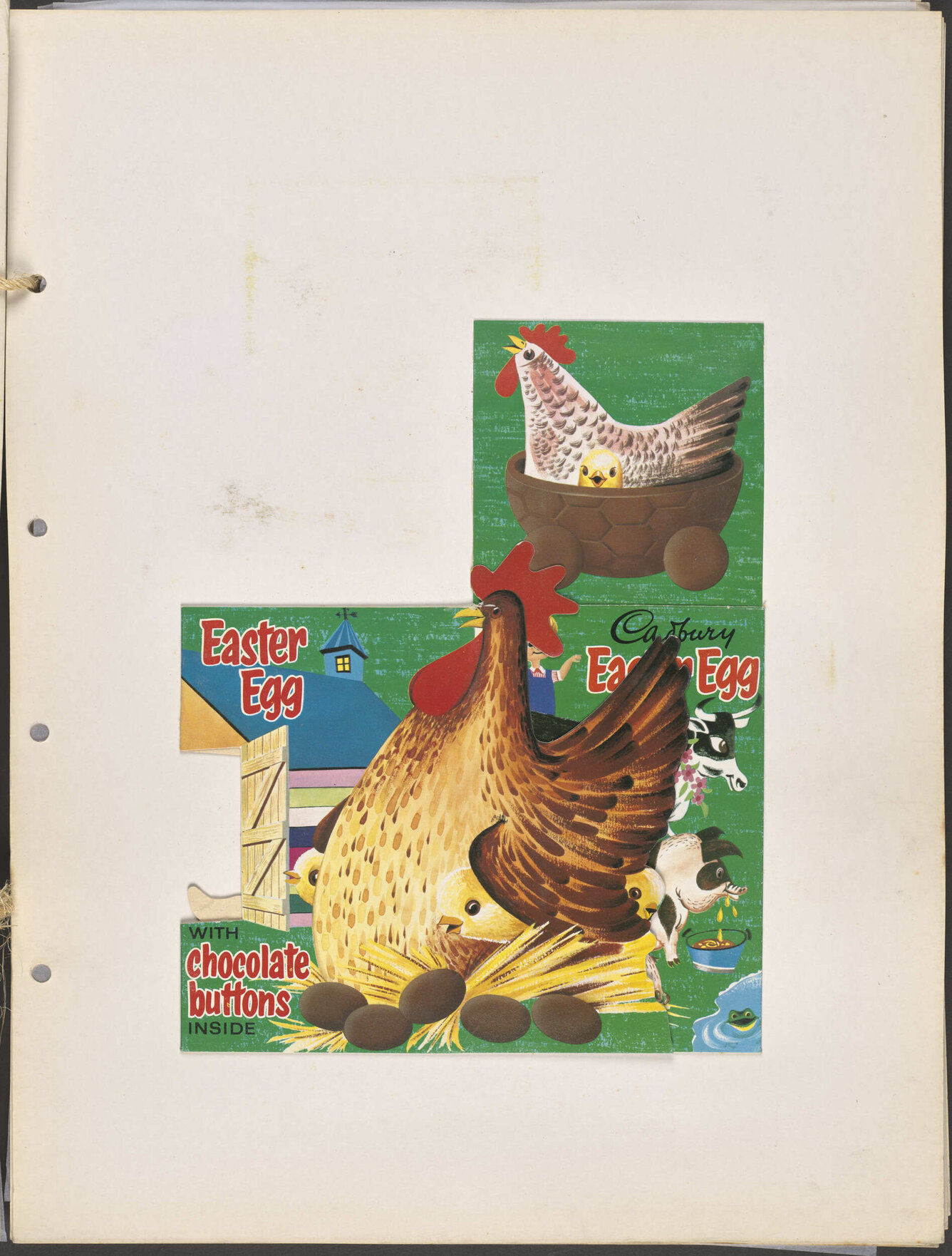 Easter Eggs with chocolate buttons inside